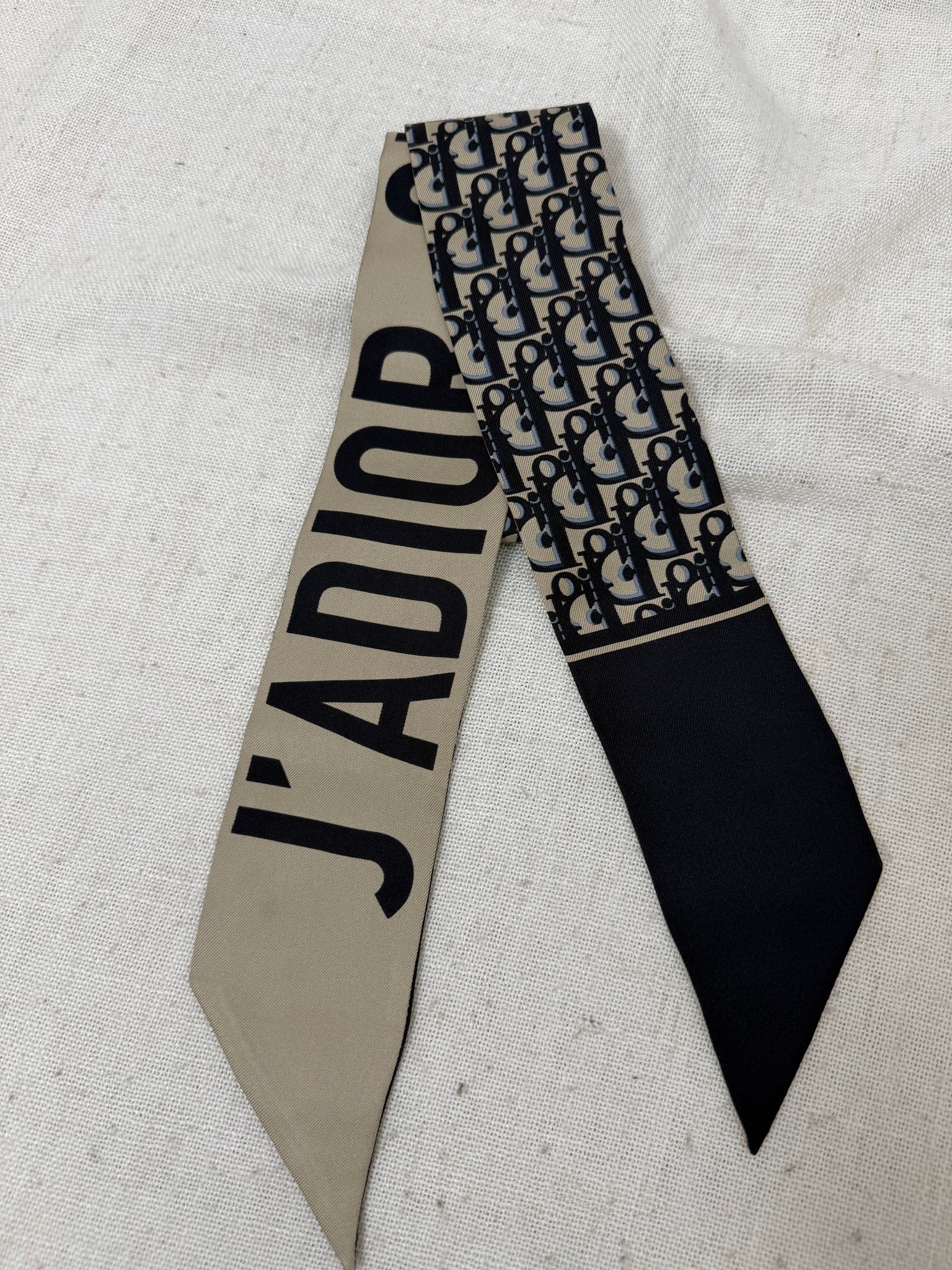 Dior Blue Silk Mitzah Scarf