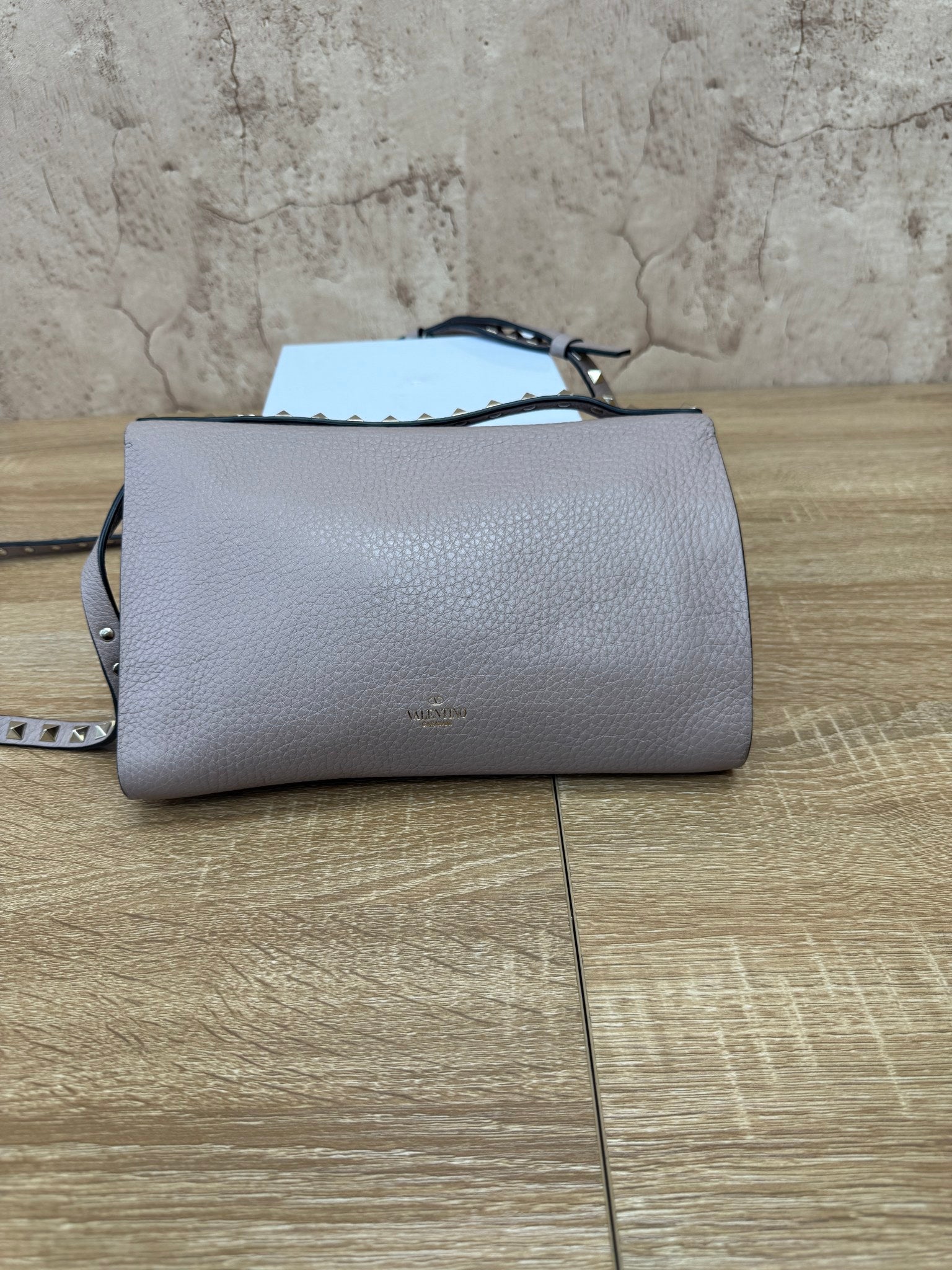 Valentino Dusty Rose Rockstud Two Pocket Crossbody