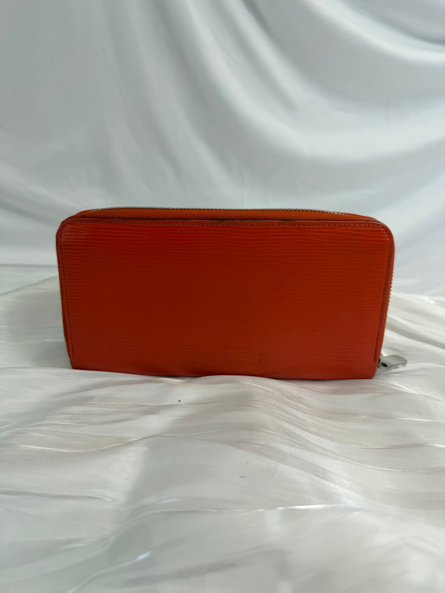 Louis Vuitton Orange Epi Zippy Wallet