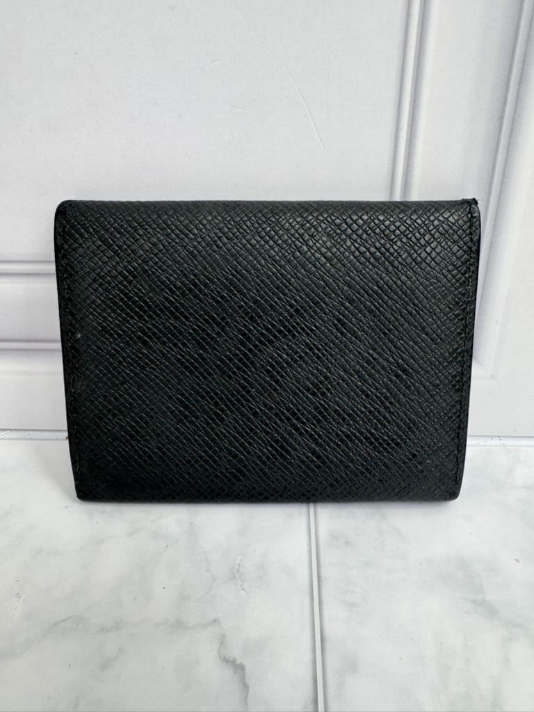 Louis Vuitton Black Taiga Leather Card Case