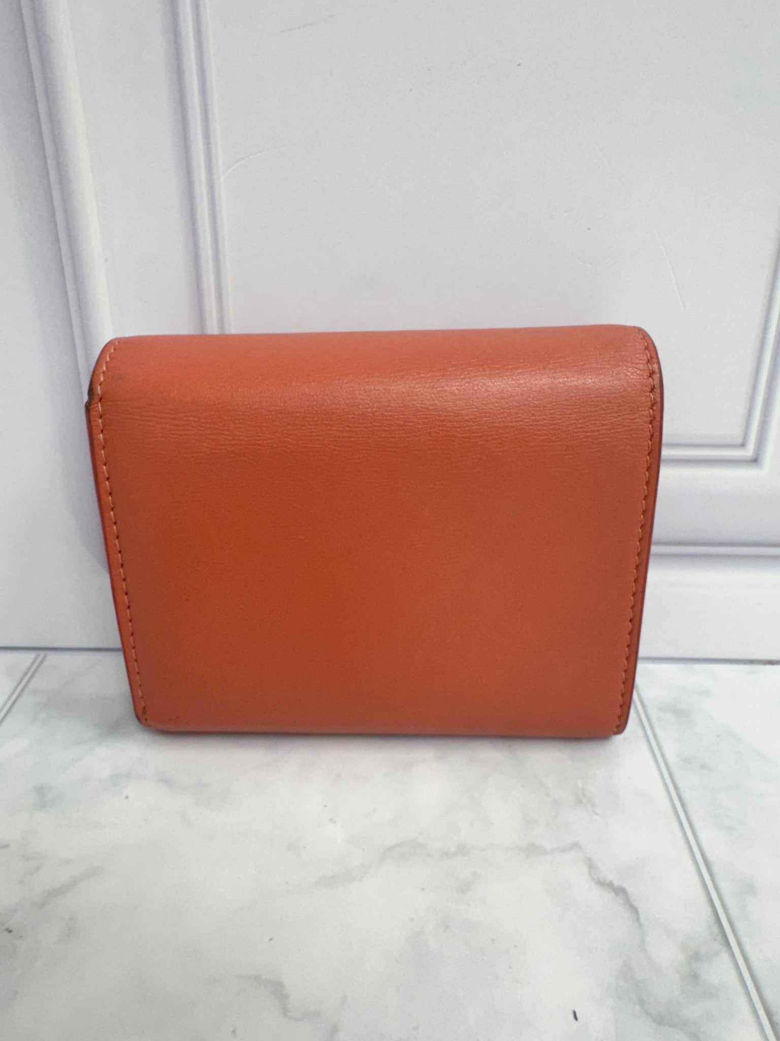 Celine Peach Small Trifold Wallet