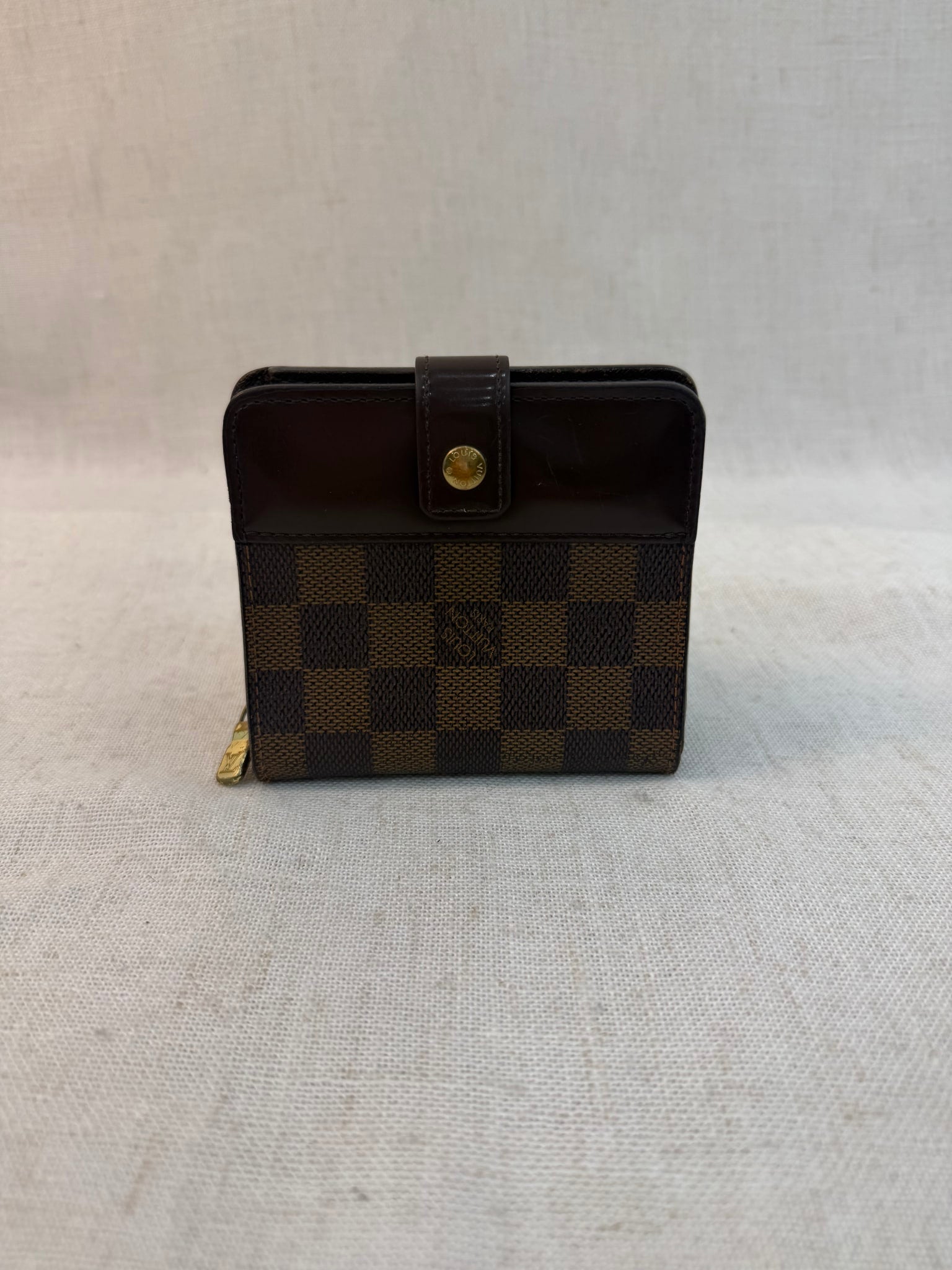 Louis Vuitton Damier Ebene Zip Compact Wallet