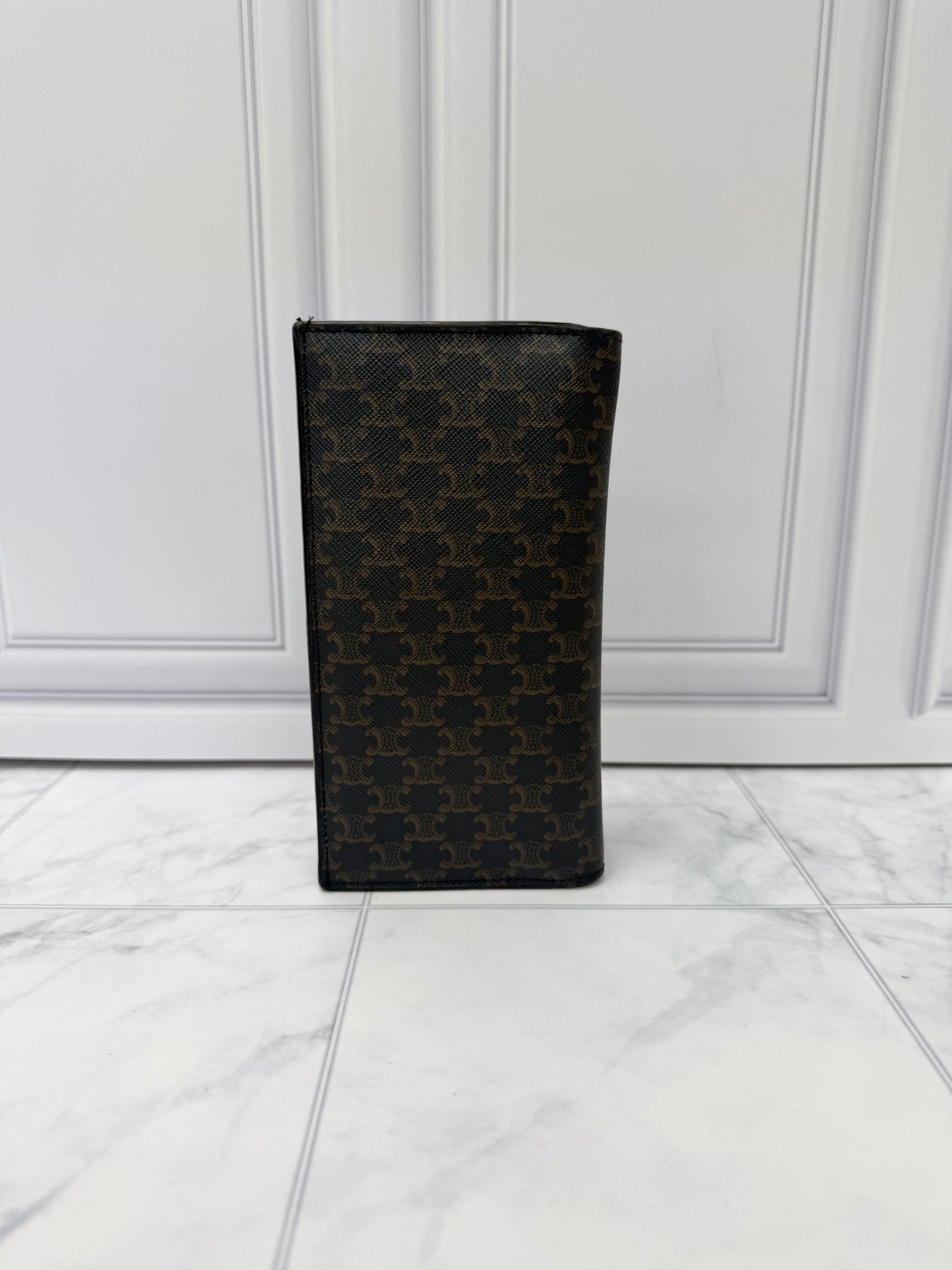 Celine Brown Macadam Bifold Long Wallet