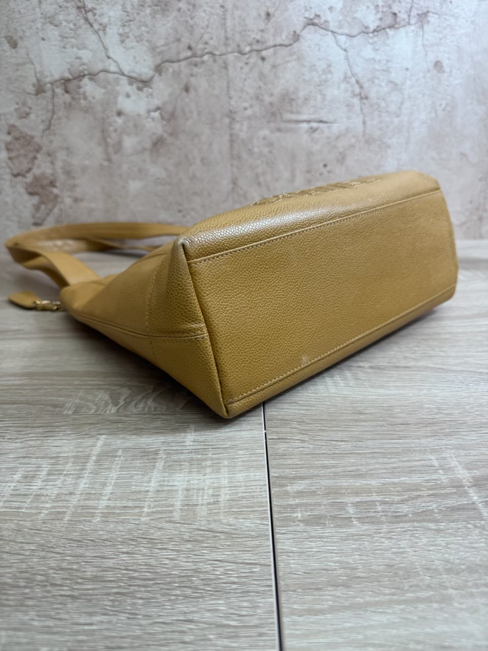 Chanel Tan Caviar Tote Bag