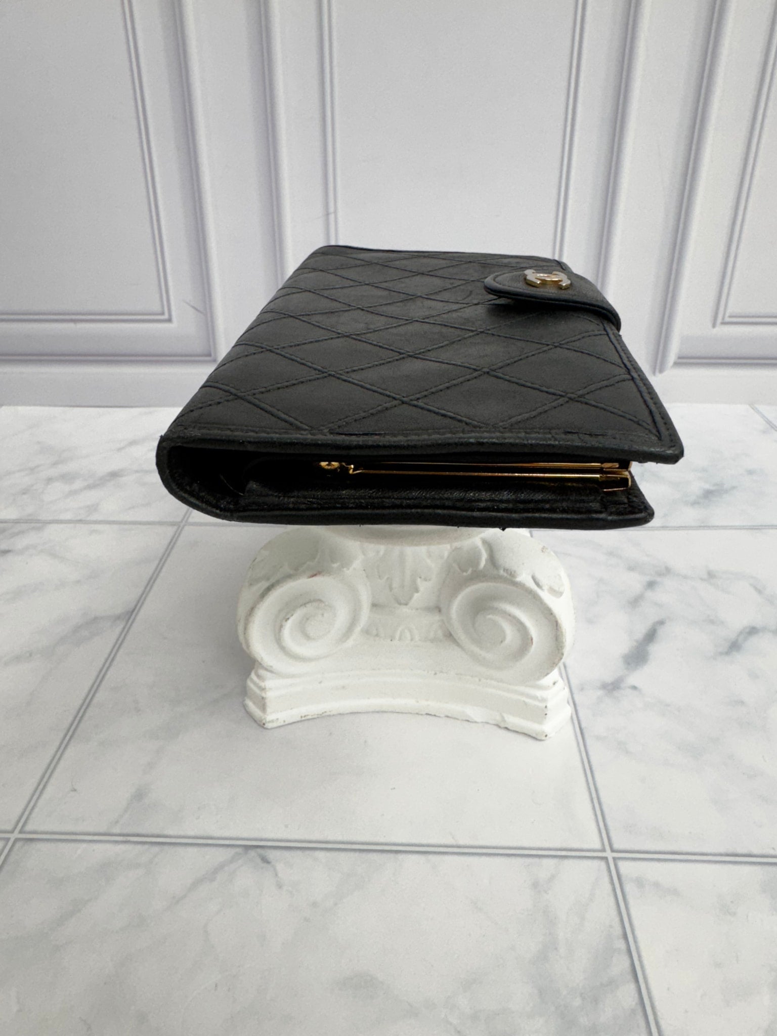 Chanel Black Quilted Lambskin Long Wallet