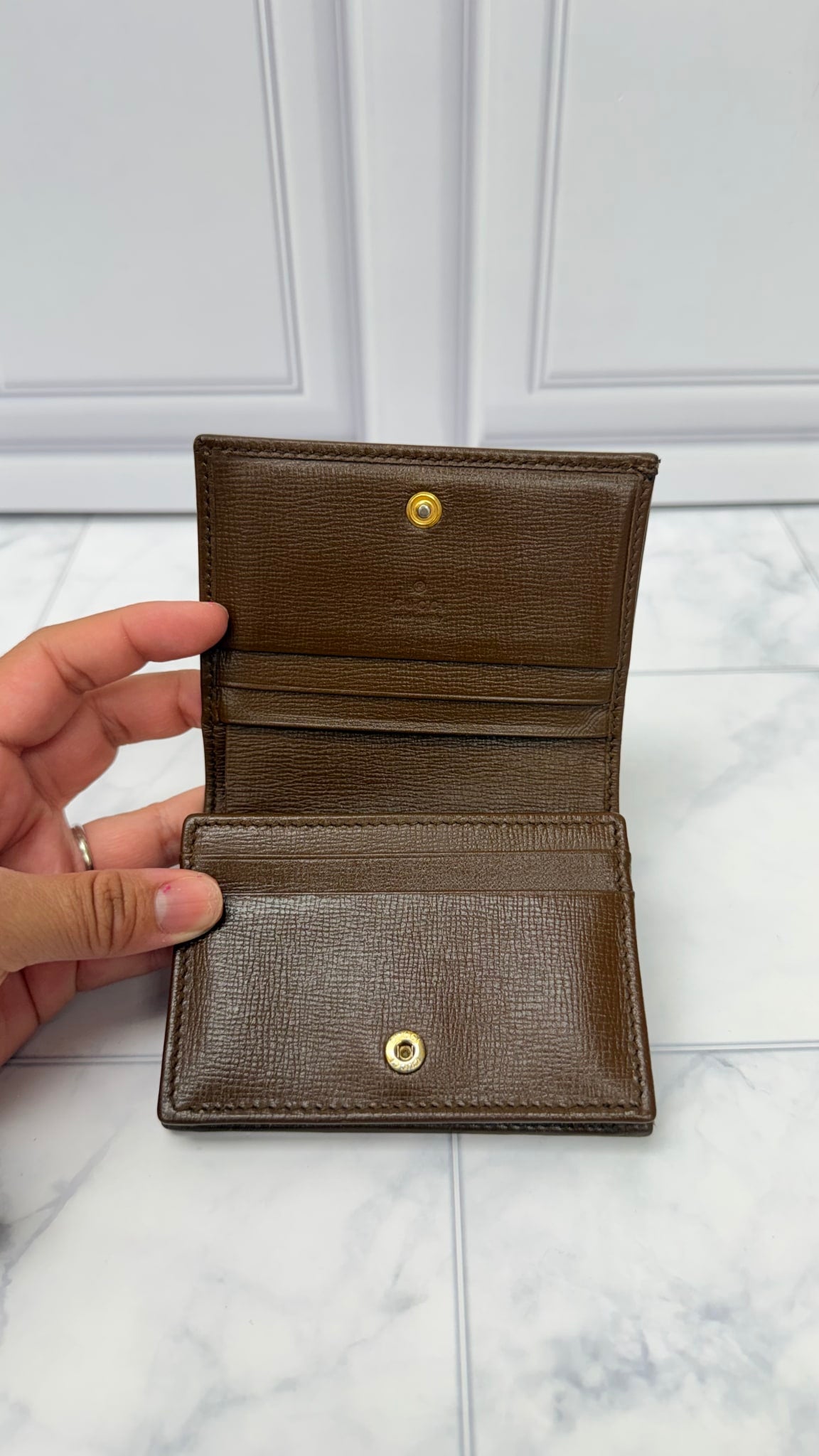 Gucci GG Supreme Horsebit Compact Wallet