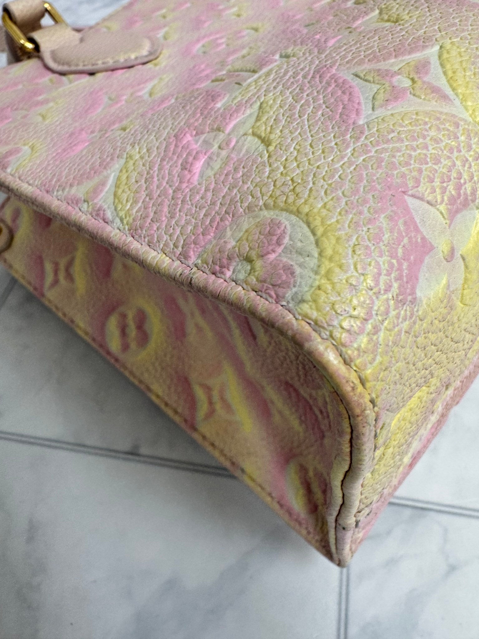 Louis Vuitton Yellow And Pink Monogram Empreinte Summer Stardust OnTheGo PM