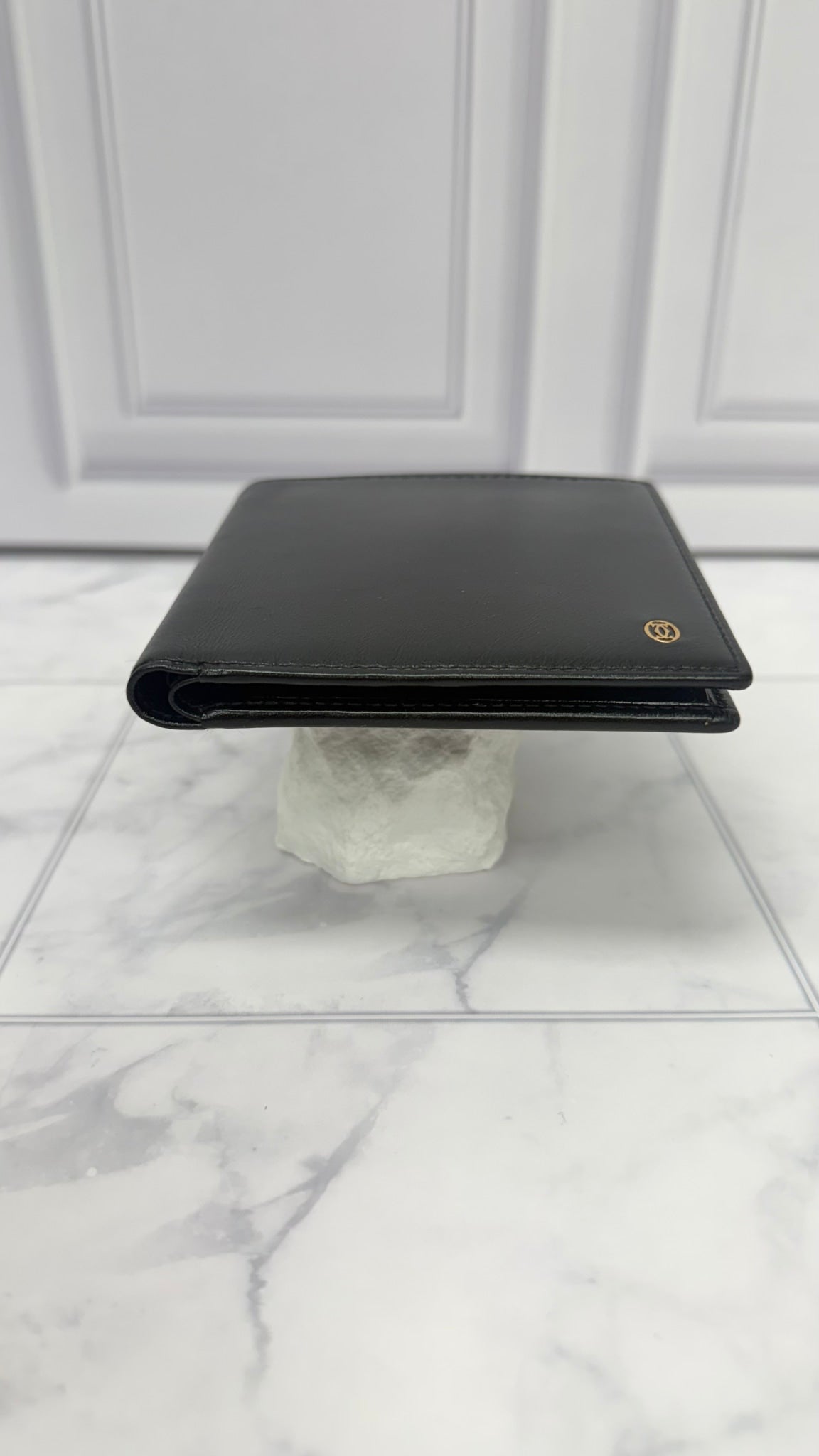 Cartier Black Leather Bifold Wallet