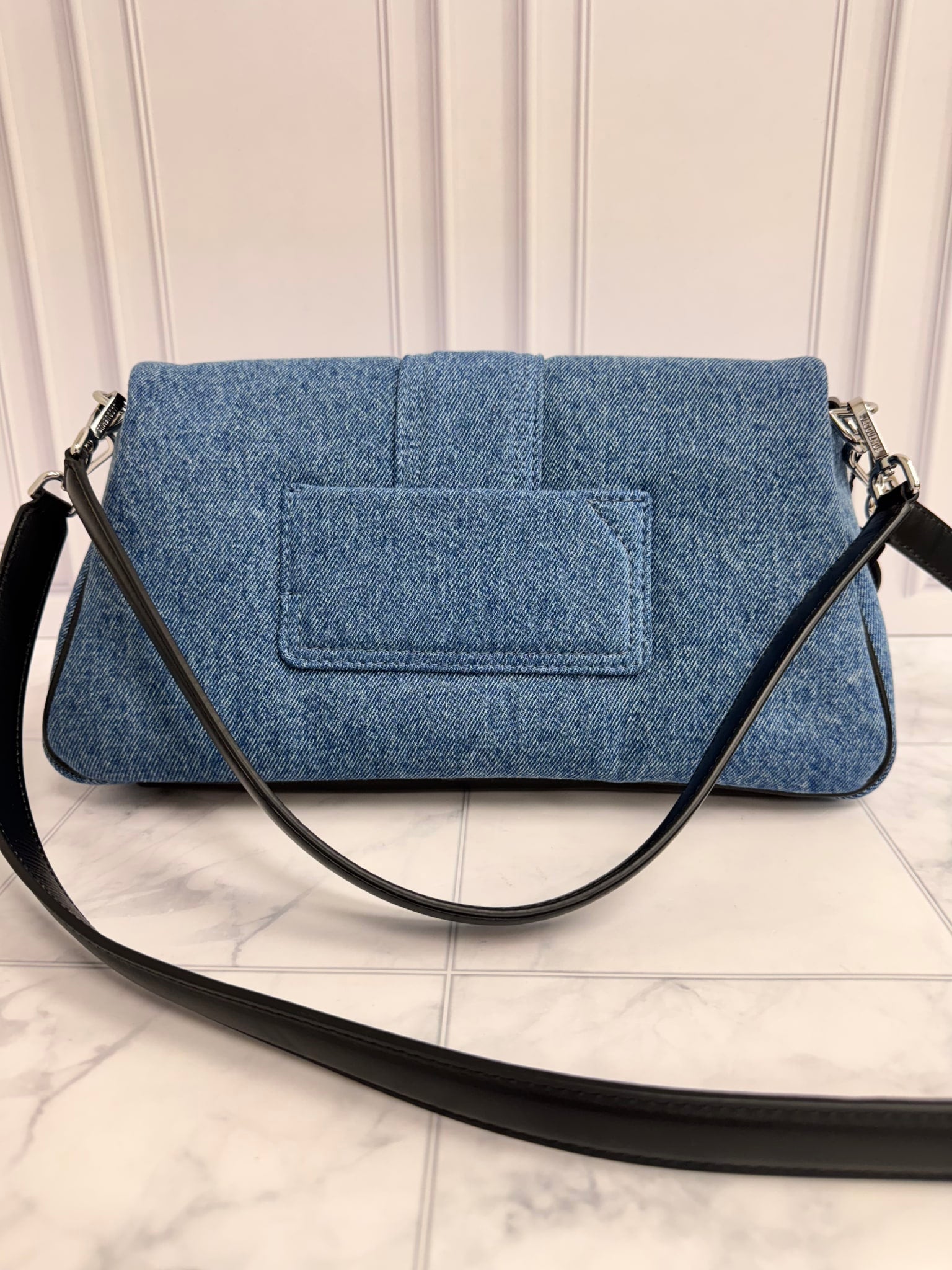 LIKE NEW - Jacquemus Blue Denim Le Bambimou 2Way Bag