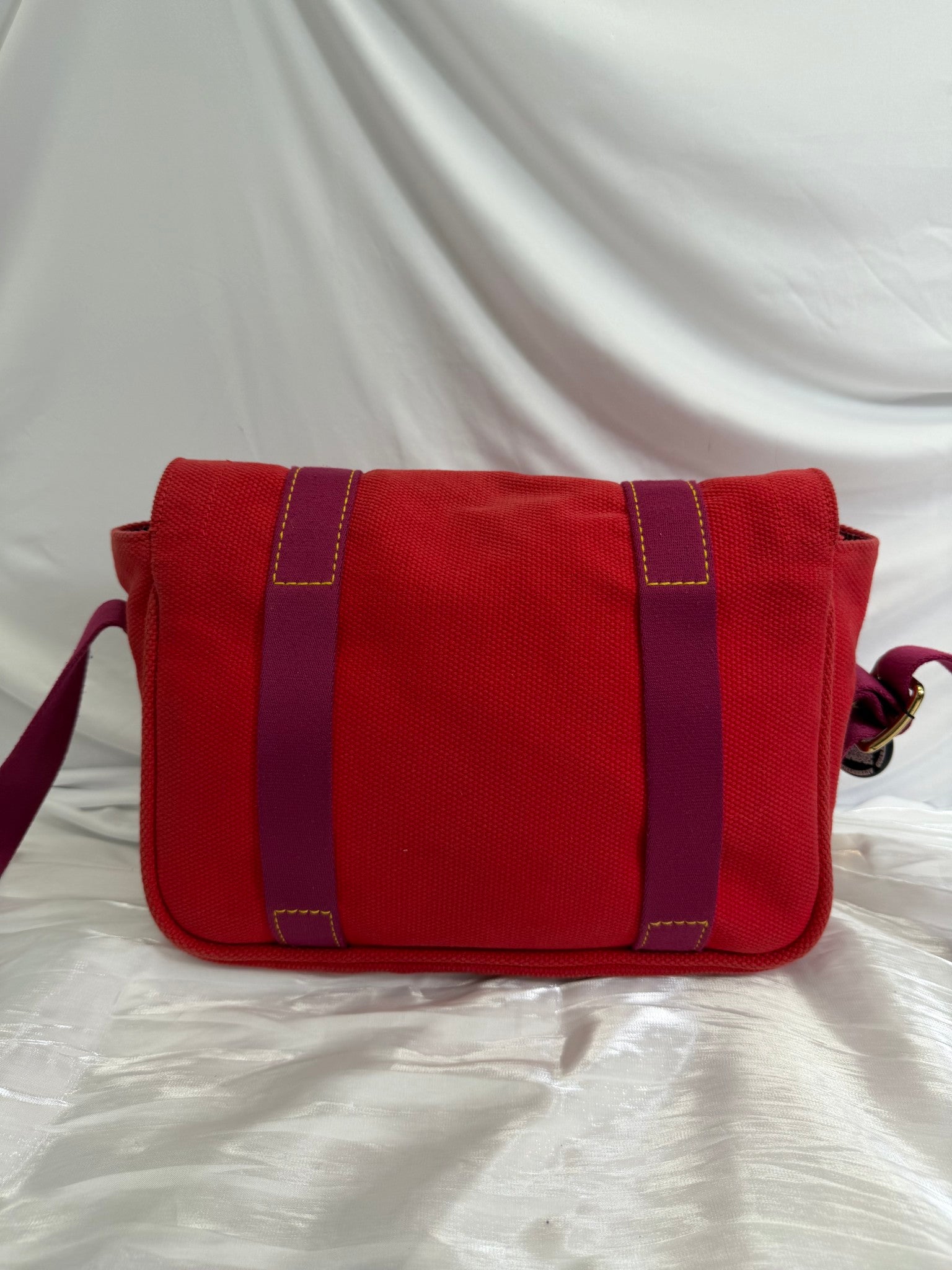 Louis Vuitton Red Canvas Antiqua Messenger Bag