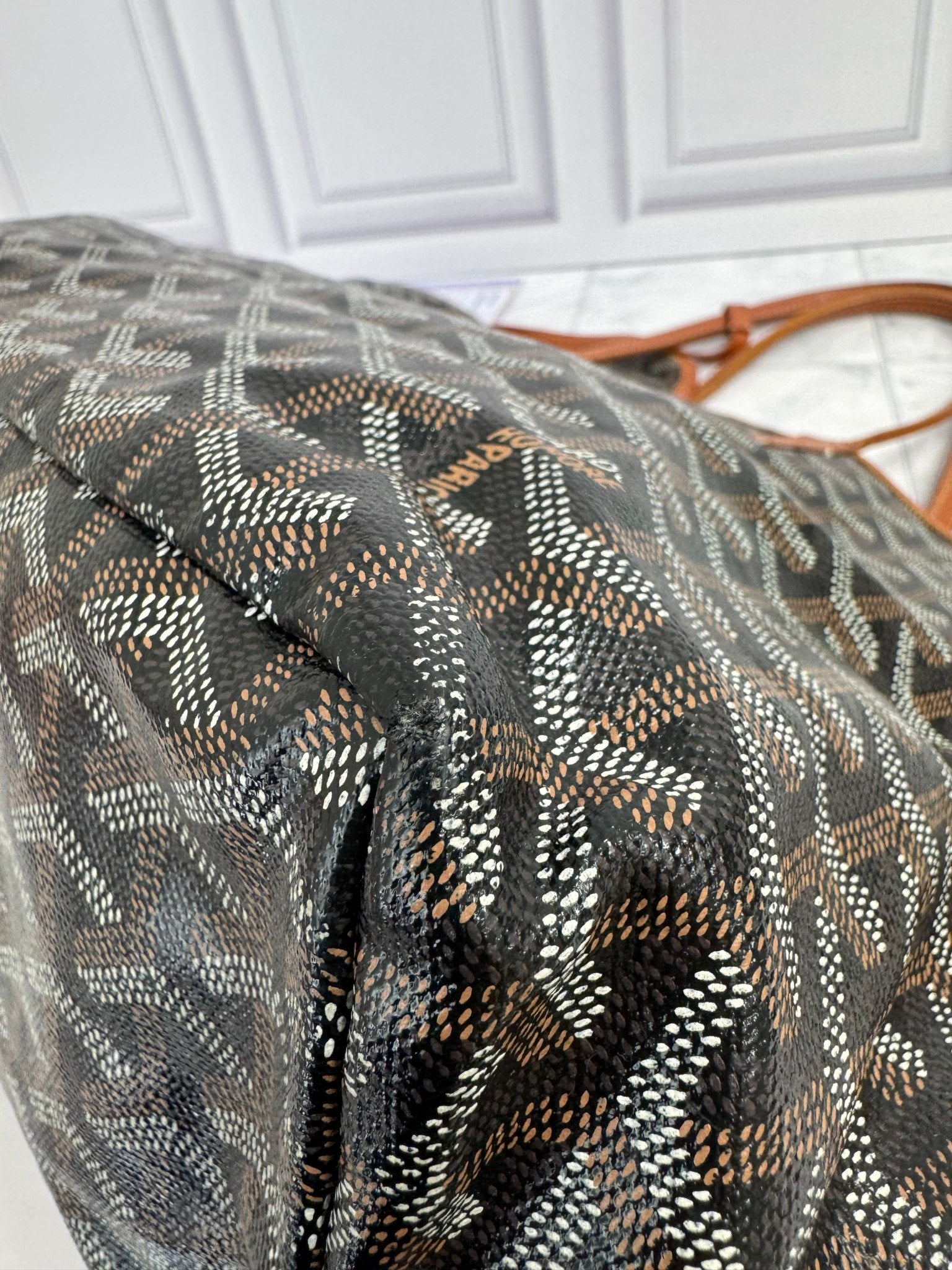 Goyard Brown And Tan Coated Canvas Saint Louis PM Tote Bag