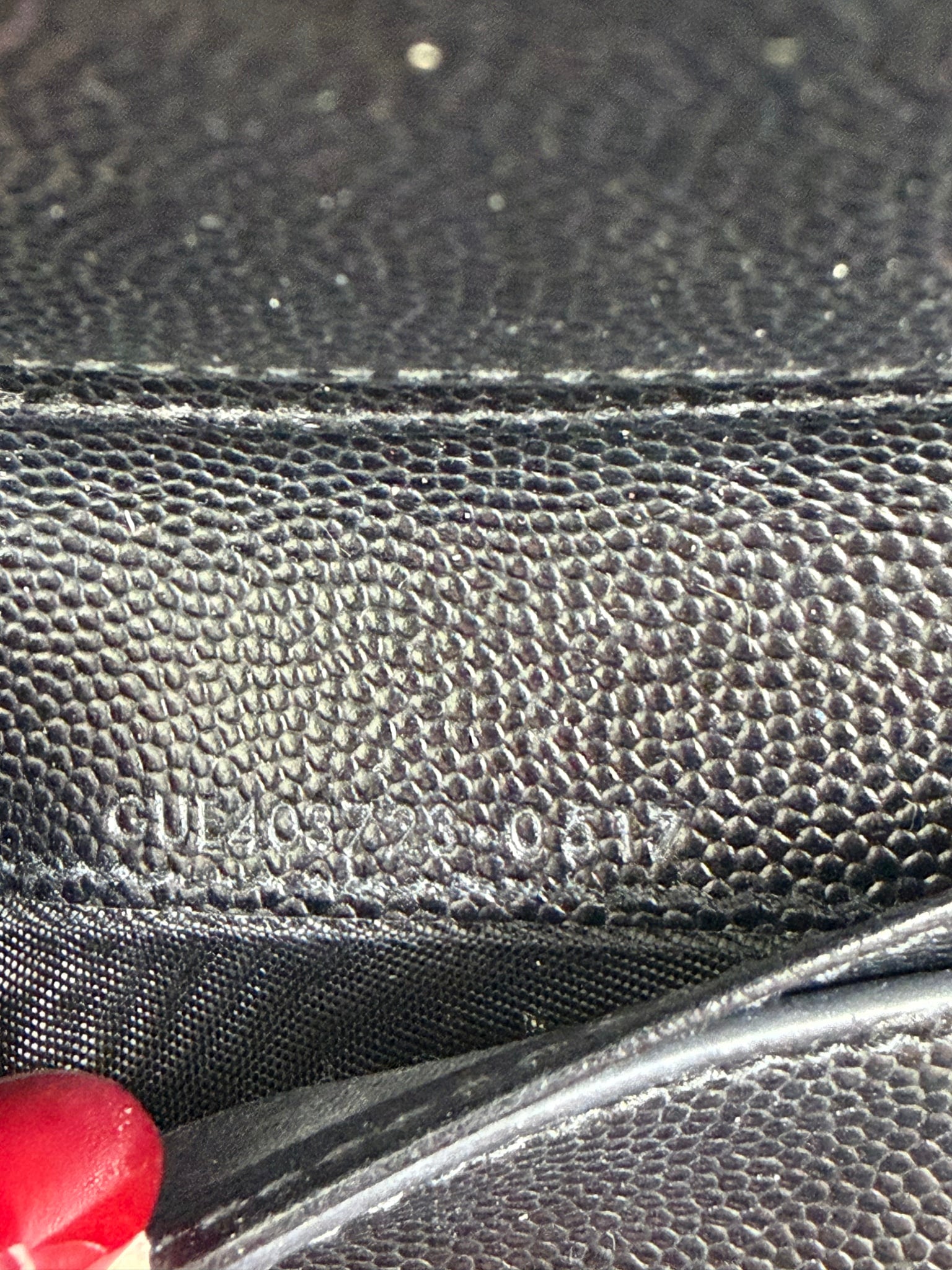 Saint Laurent YSL Black Pebbled Leather Compact Zip Around Wallet