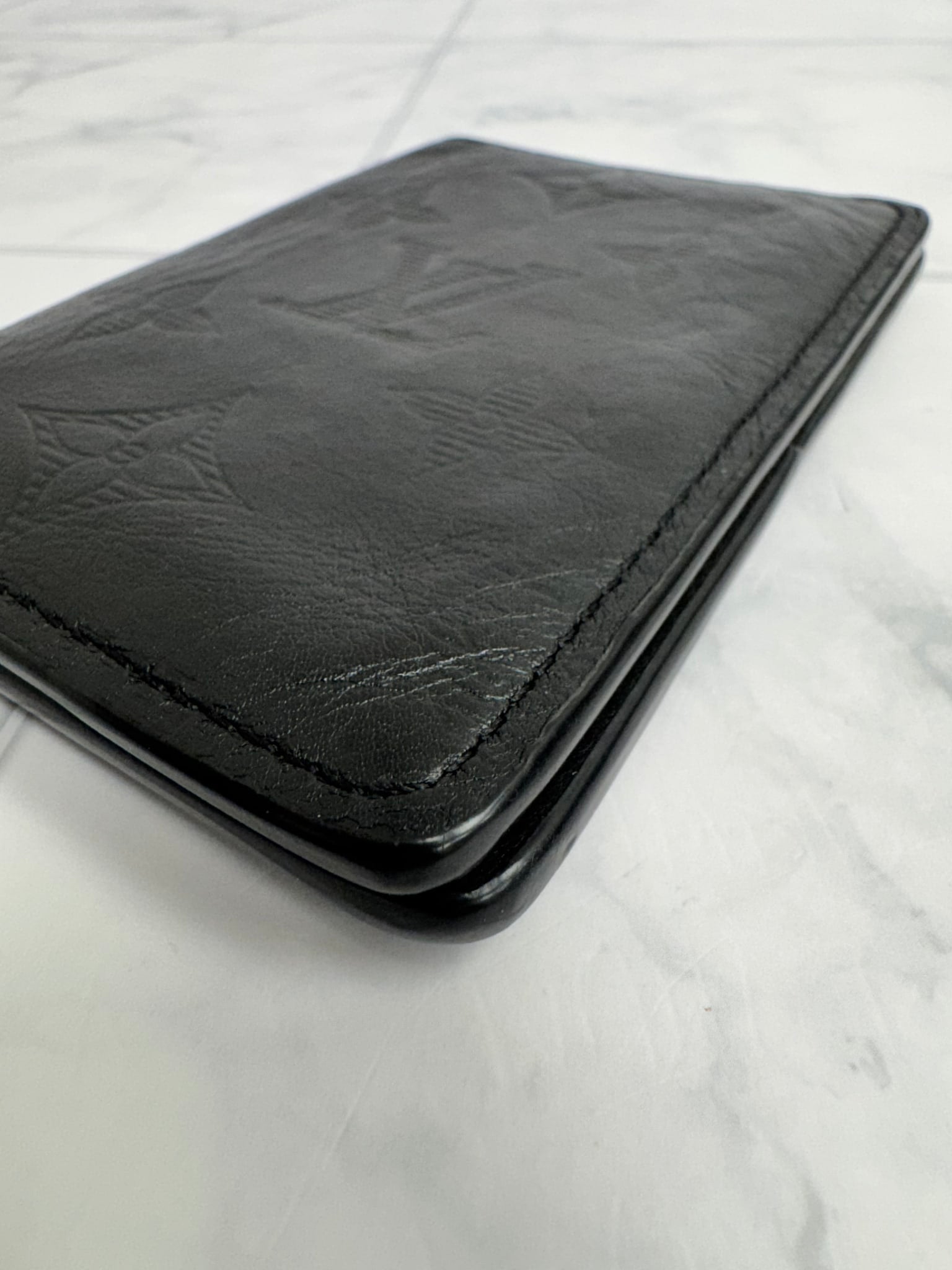 Louis Vuitton Black Monogram Shadow Pocket Organizer