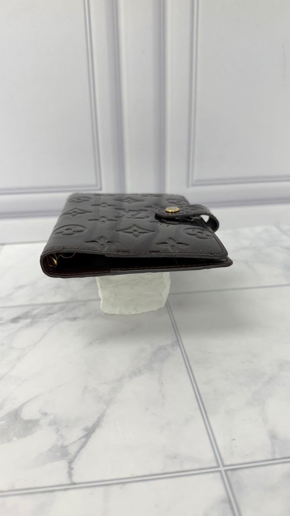 Louis Vuitton Amarante Vernis Leather Passport Agenda Cover PM