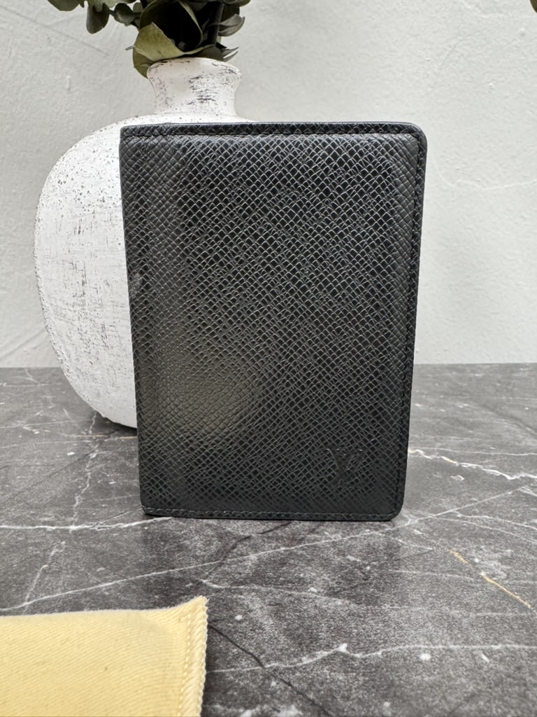 Louis Vuitton Black Taiga Card Case