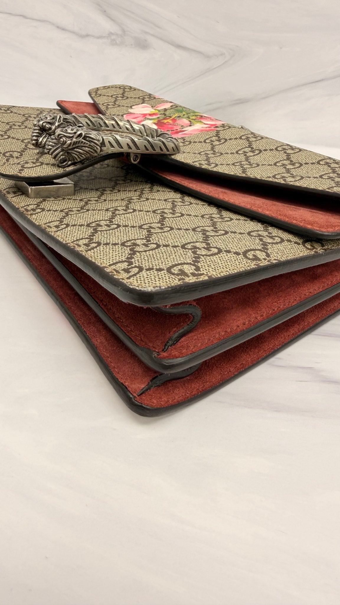 Gucci GG Supreme Blooms Dionysus Small Shoulder Bag
