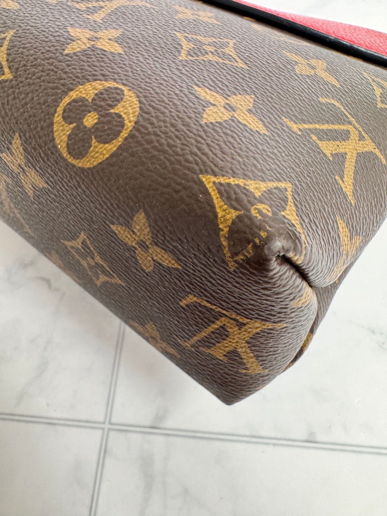 Louis Vuitton Monogram And Red Saint Placide