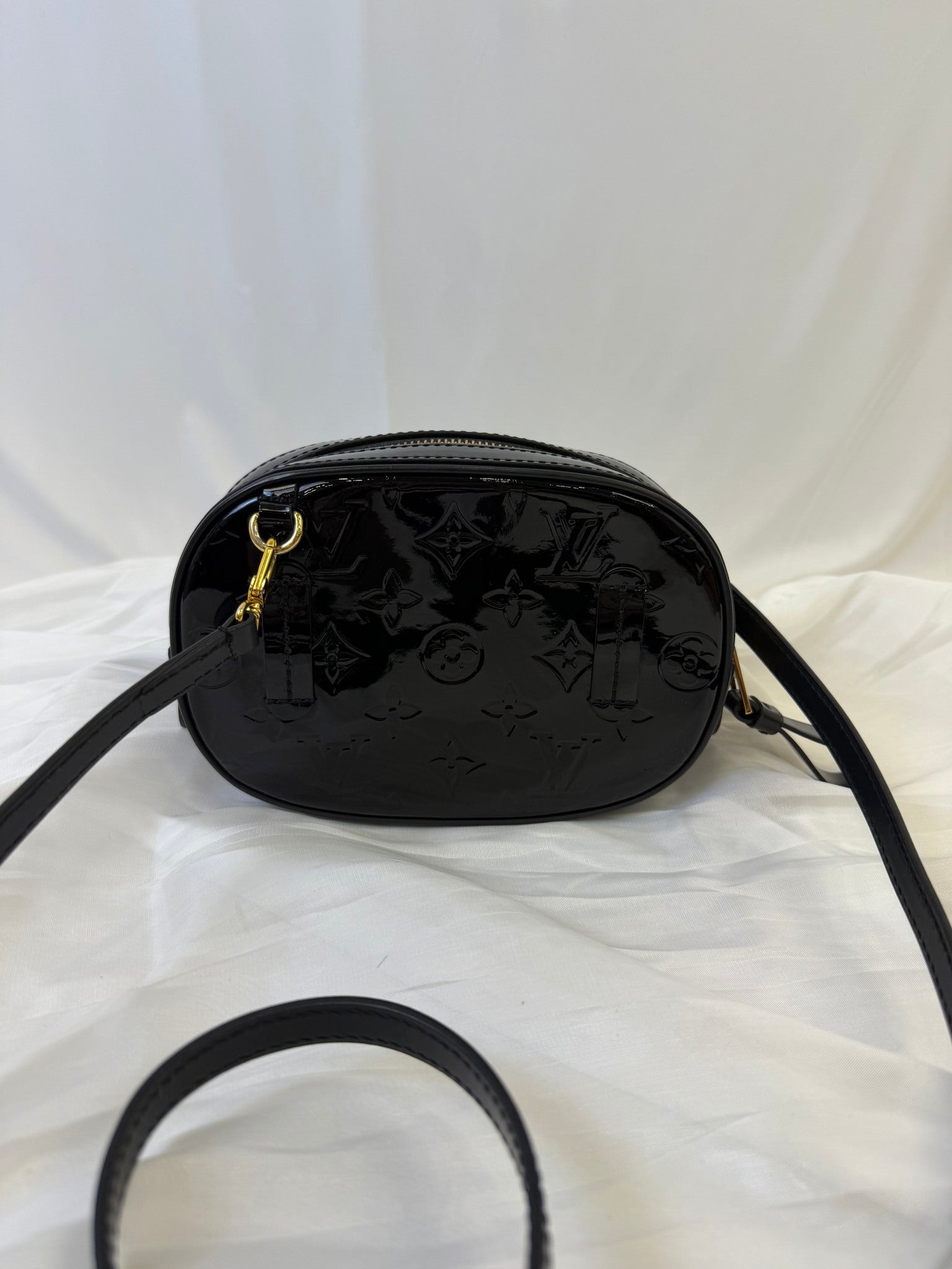 Louis Vuitton Black Vernis Leather Round Crossbody X Belt Bag