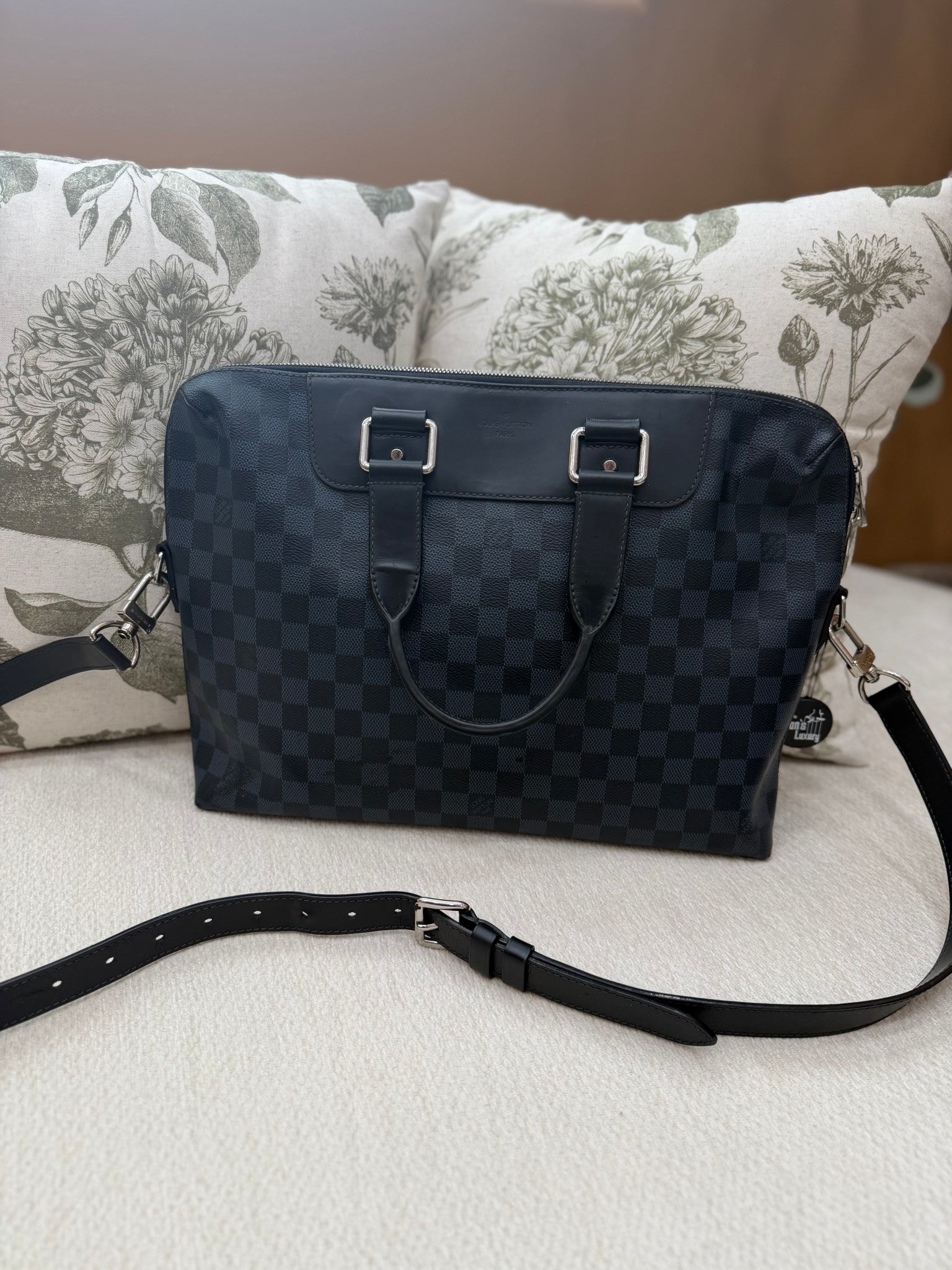 Louis Vuitton Damier Cobalt Jour Documents Bag