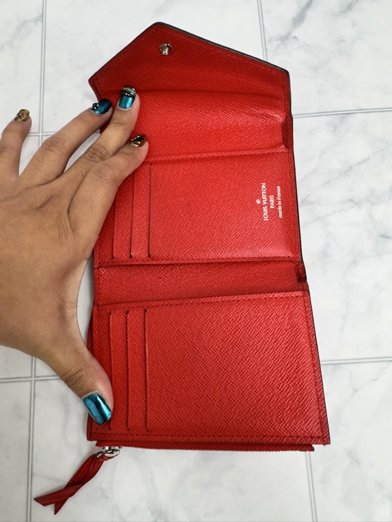 Louis Vuitton Red Epi Victorine Wallet