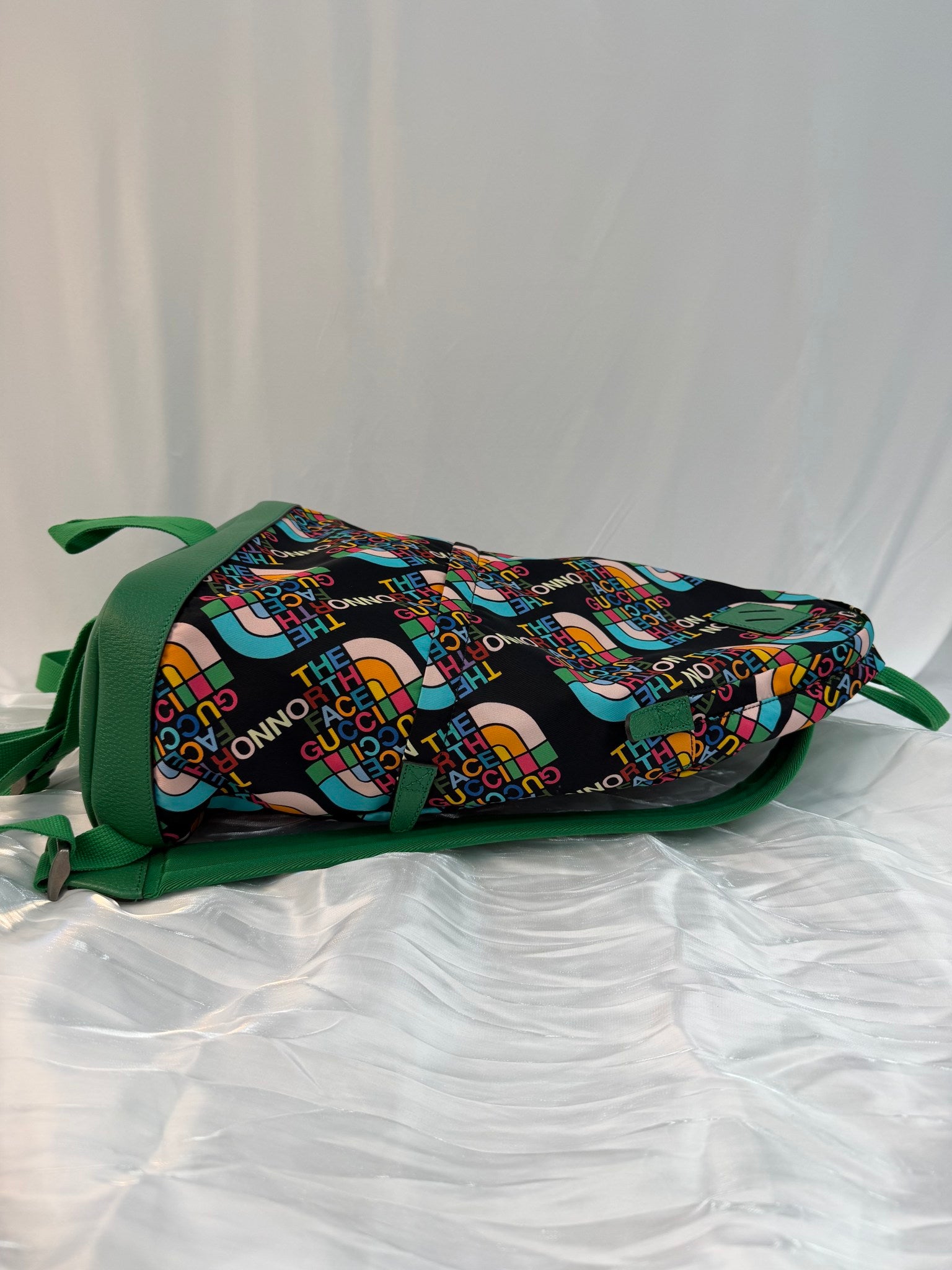 Gucci X The North Face Green Nylon Medium Backpack