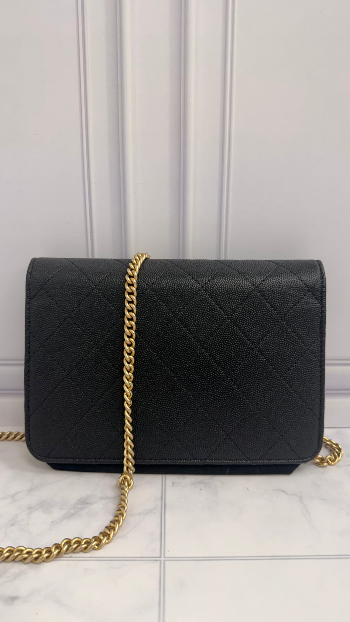 Chanel Black Quilted Caviar Leather & Suede Lady Coco Flap Bag