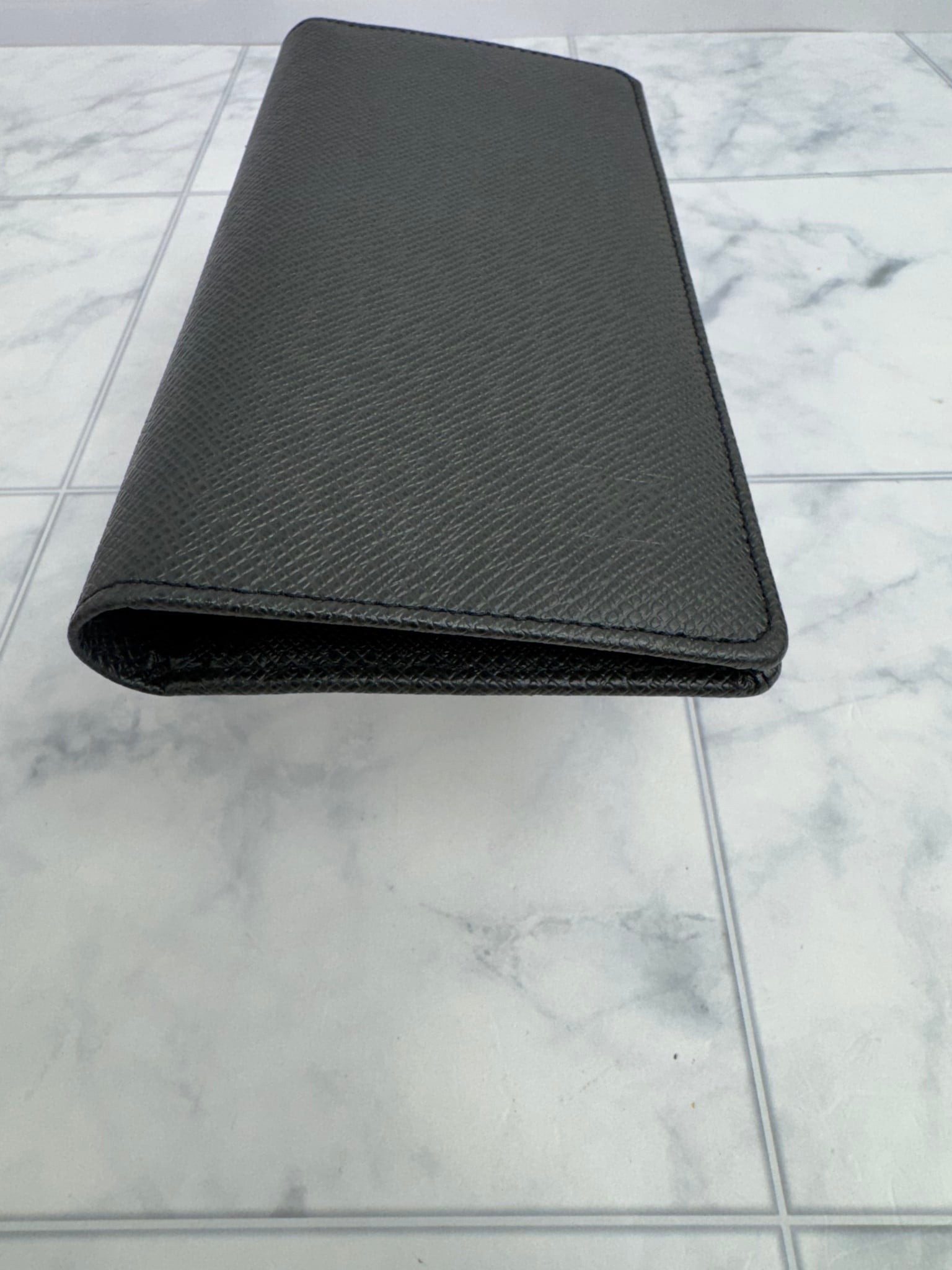 Louis Vuitton Black Taiga Brazza Wallet
