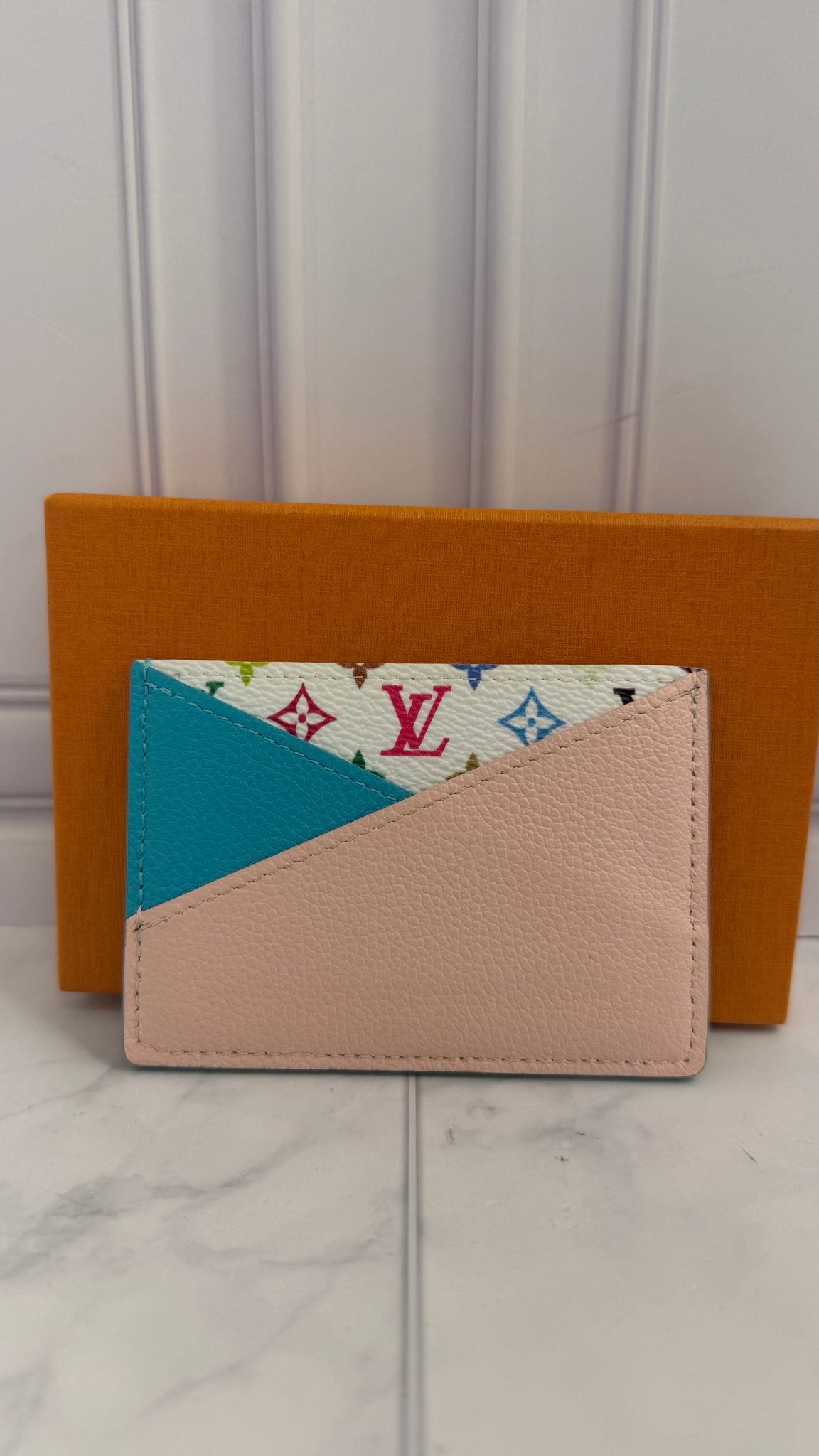 LIKE NEW - Louis Vuitton Multicolor Monogram Criss Cross Card Holder