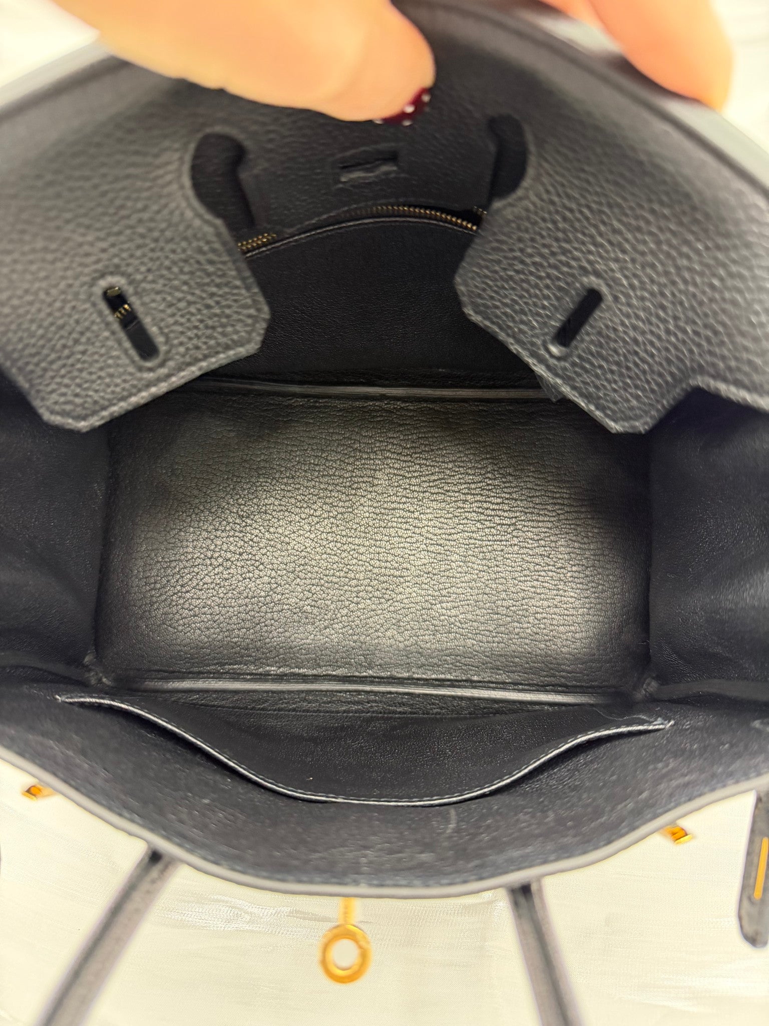 BRAND NEW-Hermes Black Togo Leather Birkin 25 Bag