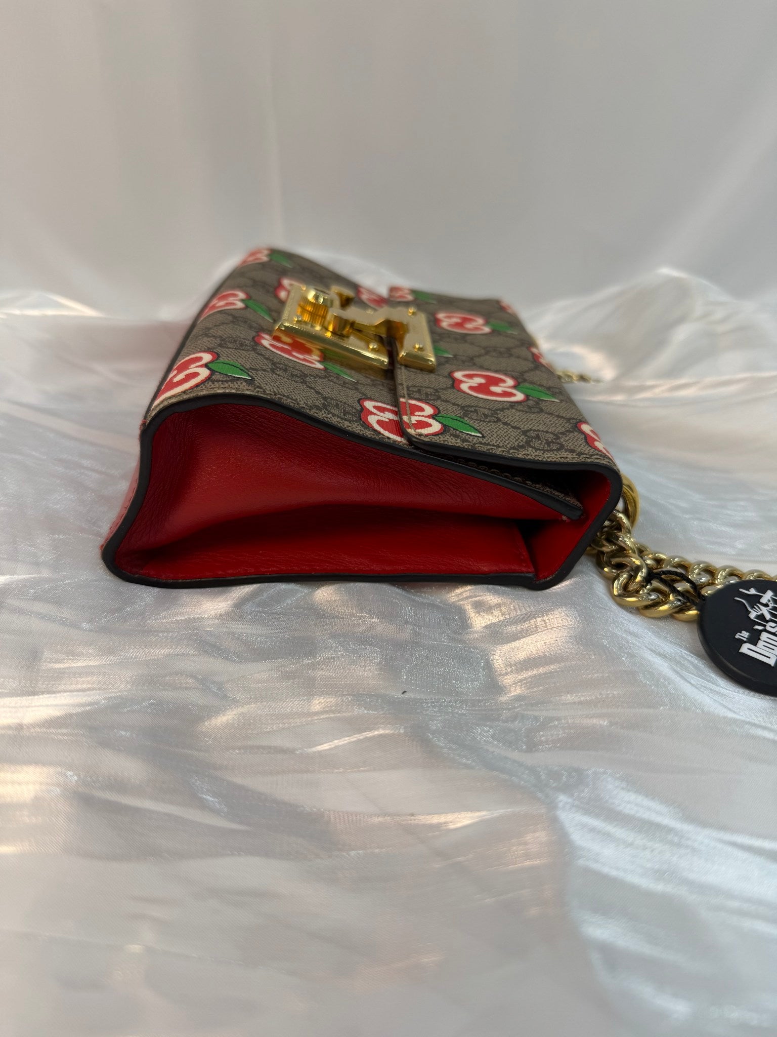 Gucci GG Coated Canvas Apple Padlock Bag