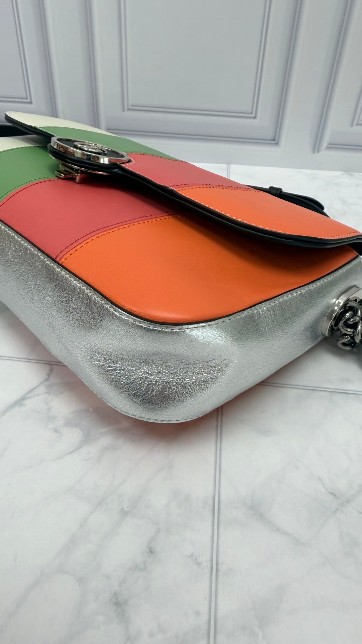 Gucci Multicolored Leather Petite GG Small Shoulder Bag