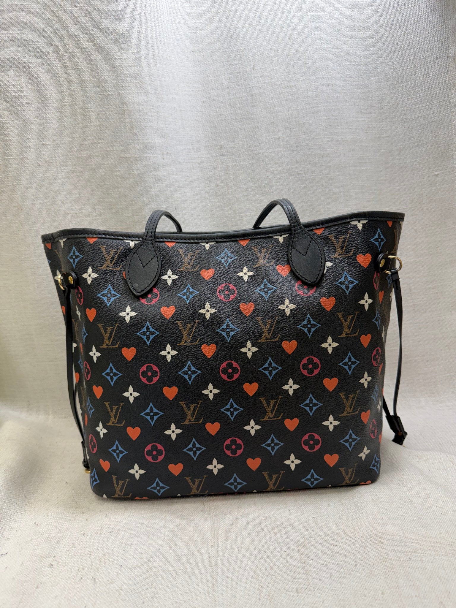 Louis Vuitton Black Monogram Game On NeverFull MM Tote Bag