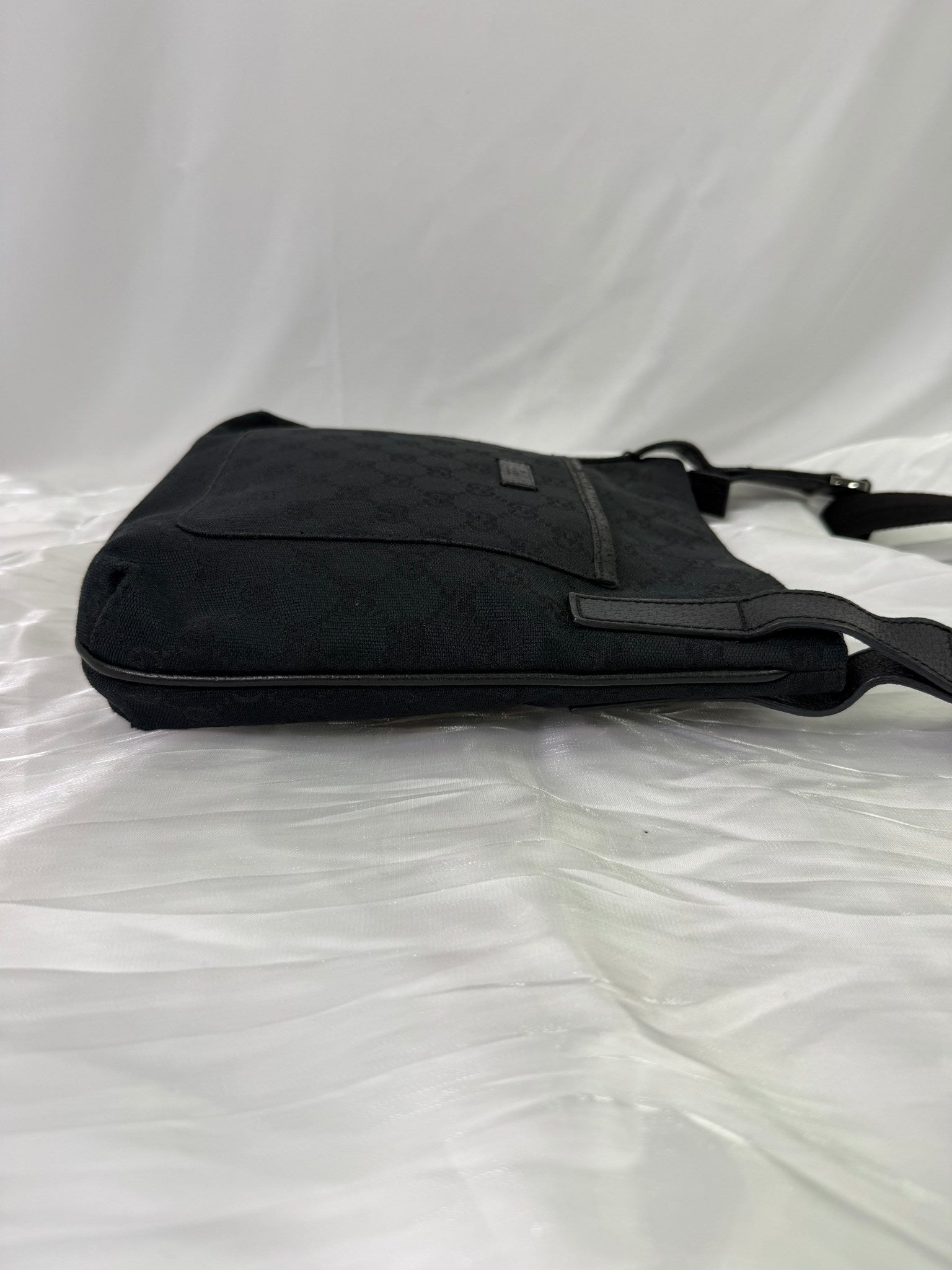 Gucci Black Canvas Messenger Bag