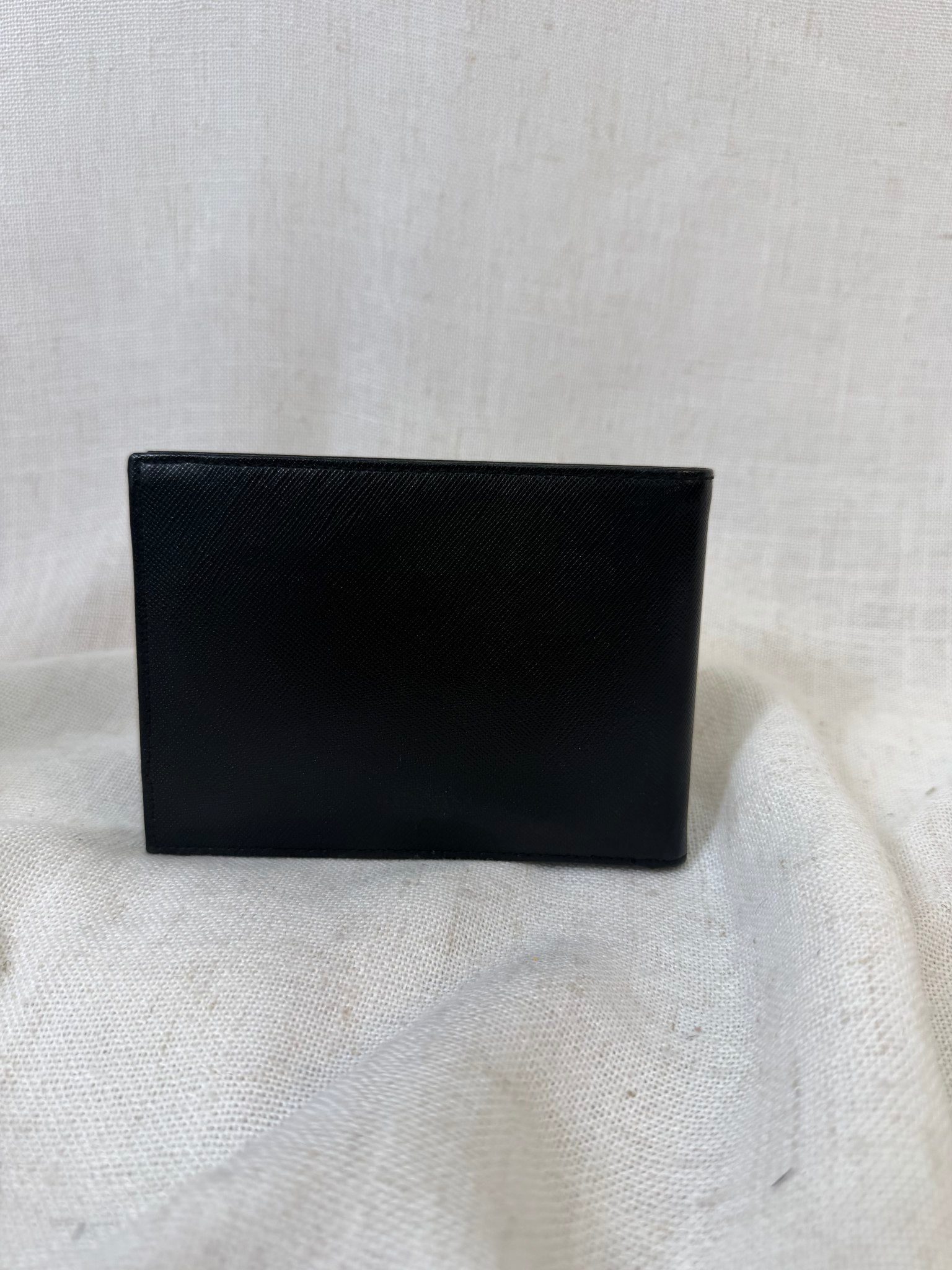 Prada Black Saffiano Leather Bifold Wallet