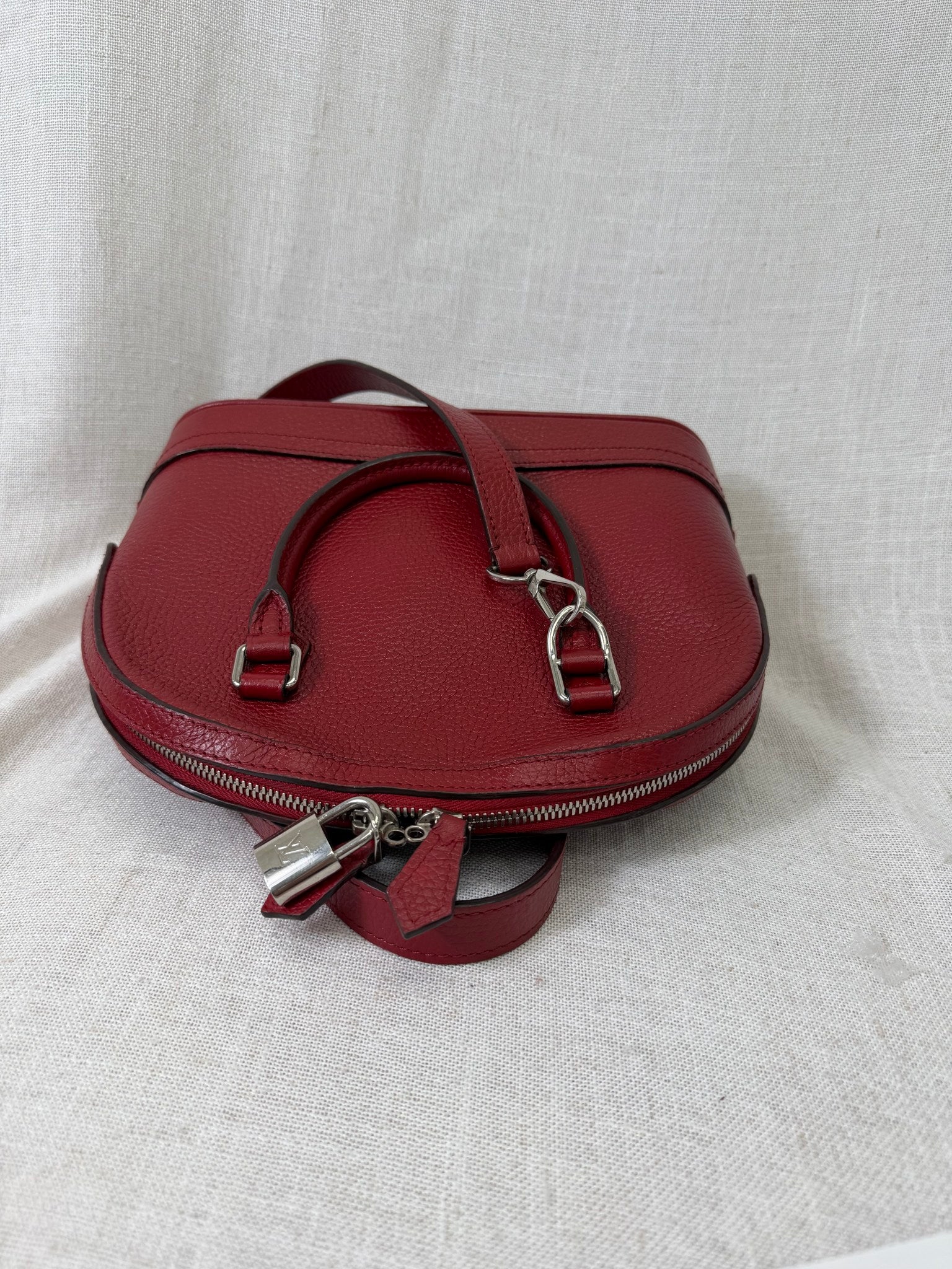 Louis Vuitton Red Taurillon Leather Alma PPM Handbag