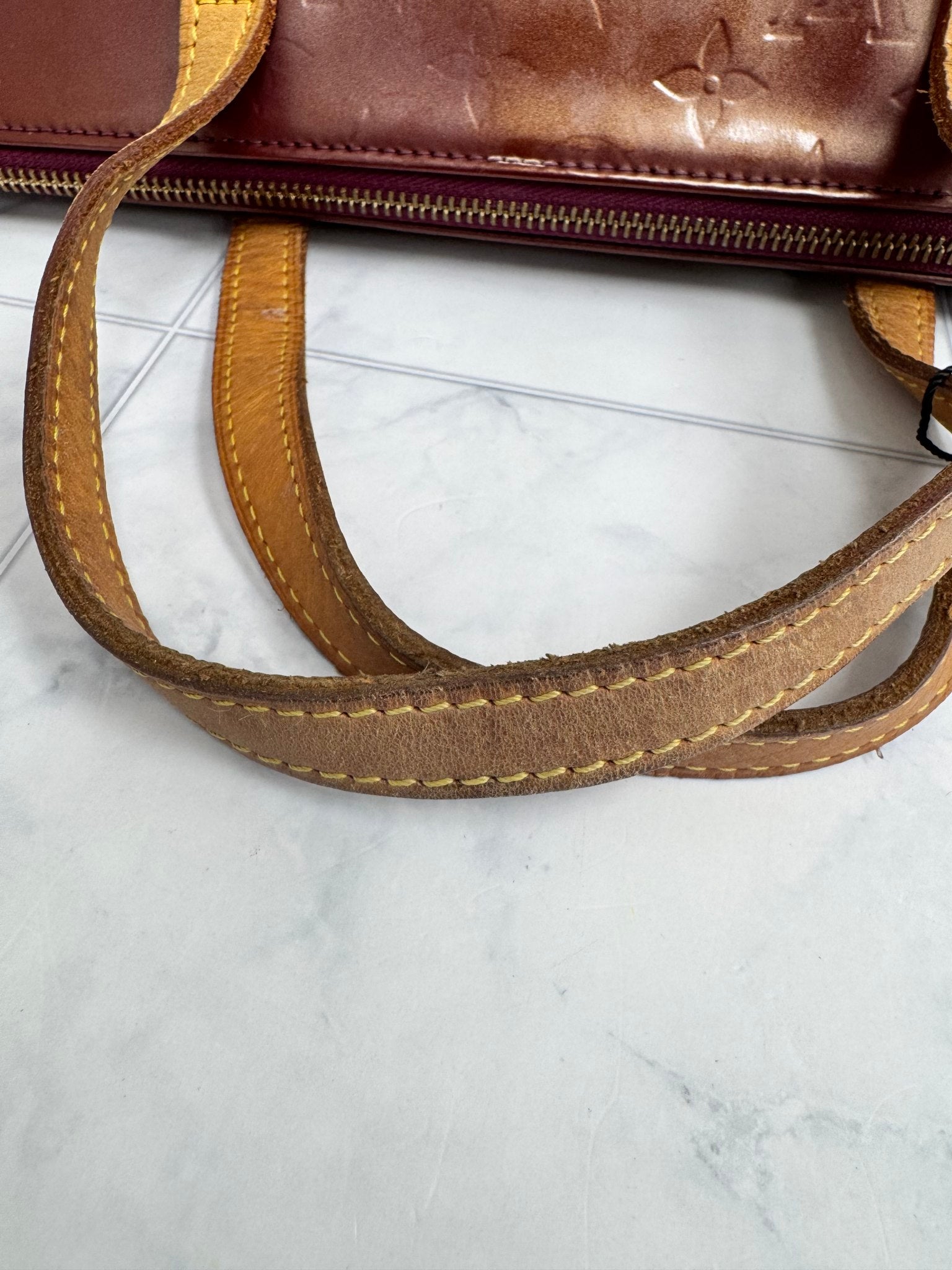 Louis Vuitton Plum Monogram Vernis Bellevue PM