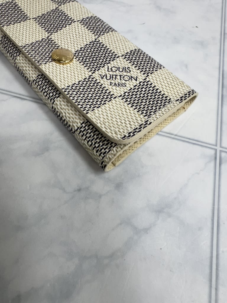 Louis Vuitton Damier Azur 4 Ring Key Case
