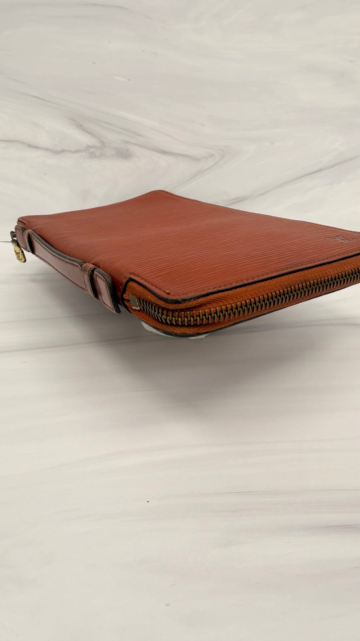 Louis Vuitton Brown Epi Leather Large Zippy Travel Organizer Wallet