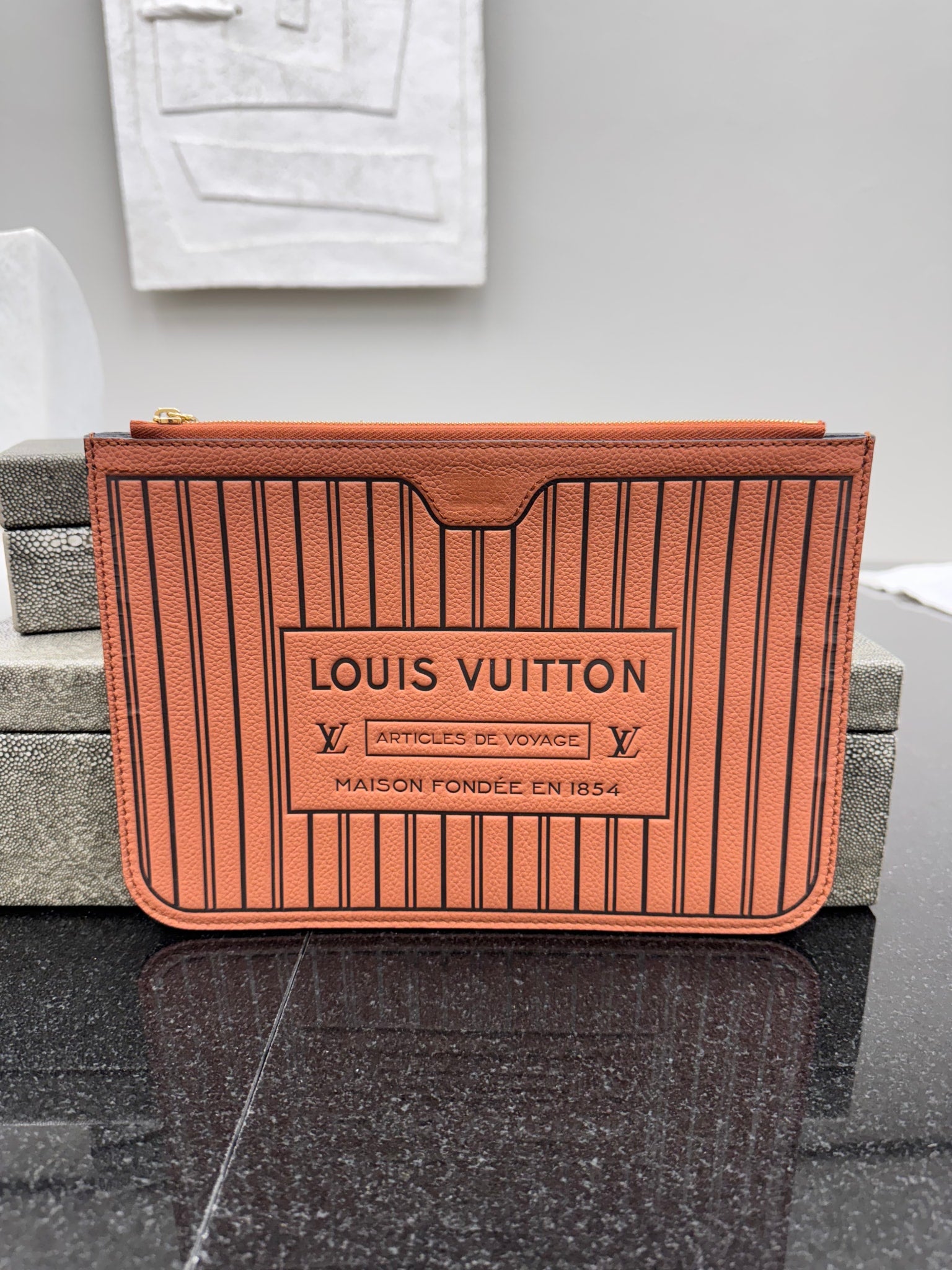 Louis Vuitton Brown Inside Out MM Pochette
