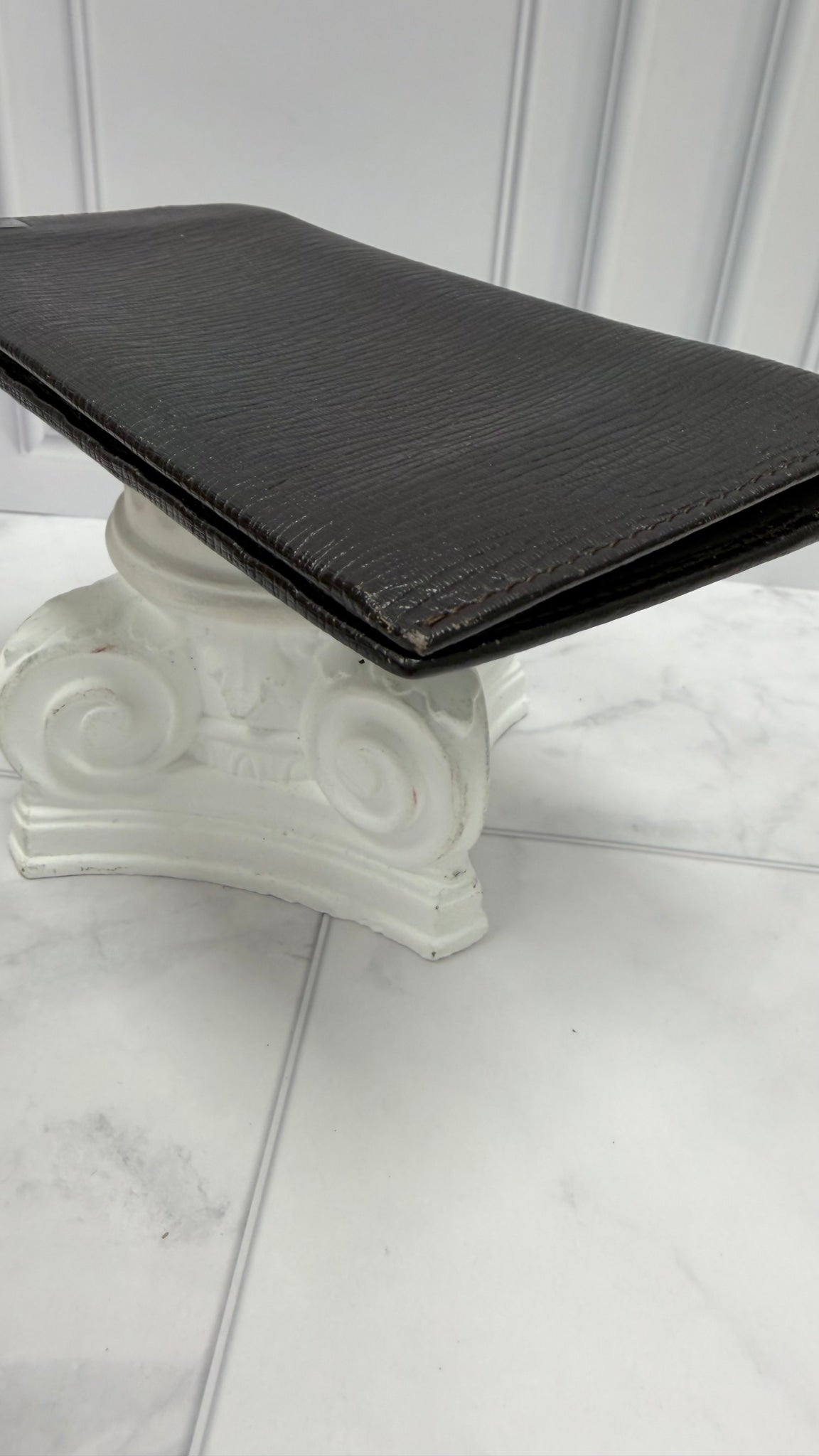Salvatore Ferragamo Black Leather Long Wallet