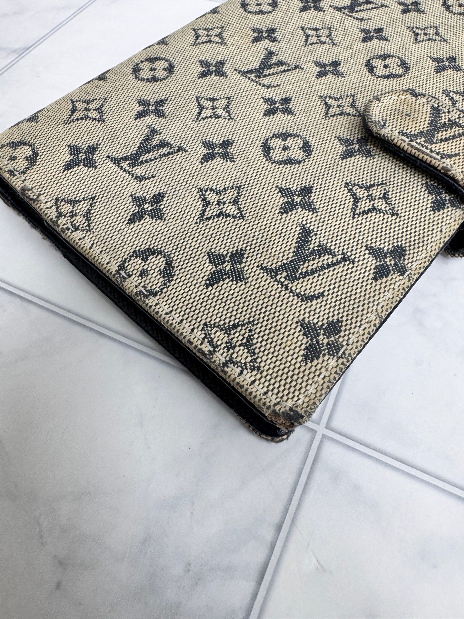 Louis Vuitton Mini Lin Denim Passport Agenda PM