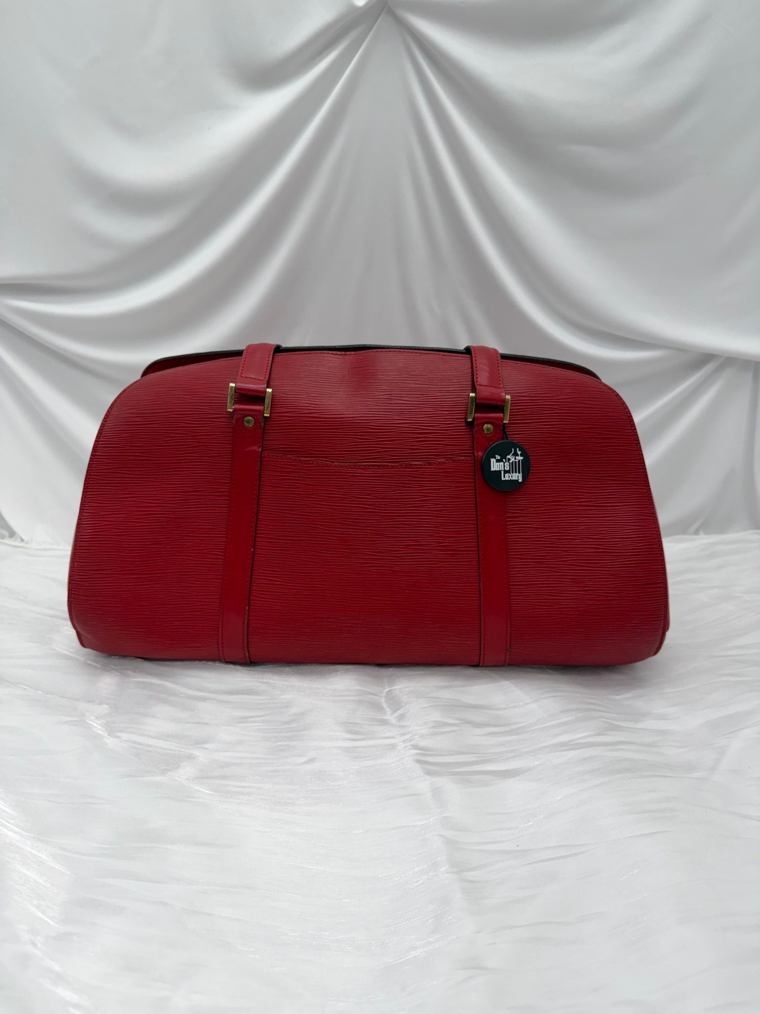 Louis Vuitton Red Epi Soufflot GM Shoulder Bag