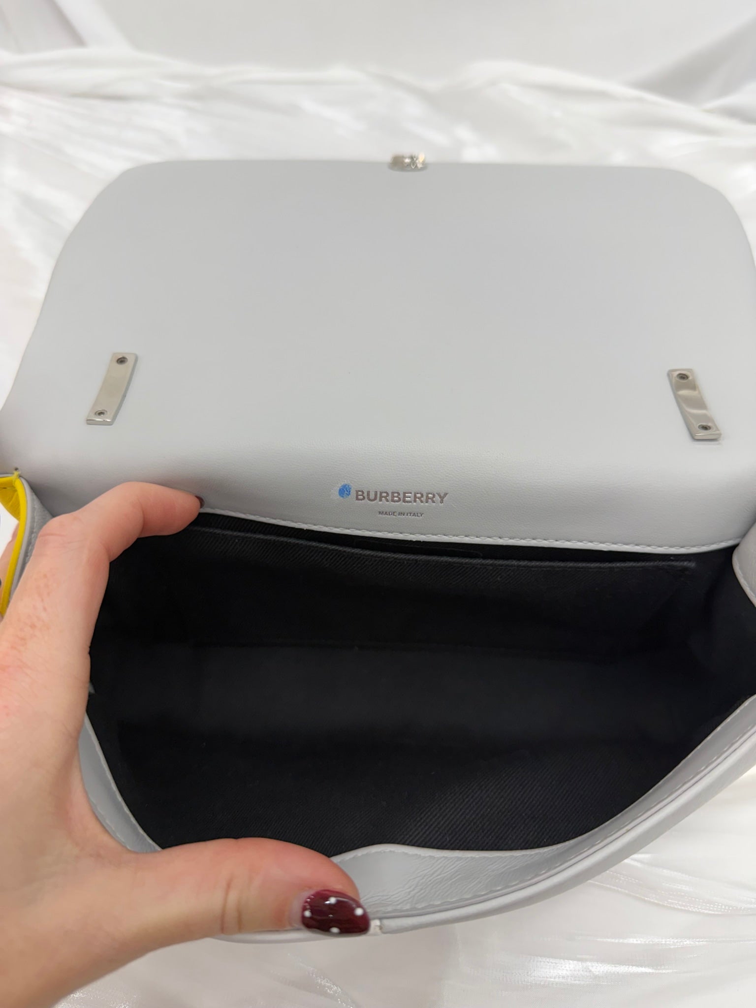 Burberry Tricolor Leather Colorblock Lola Crossbody Bag