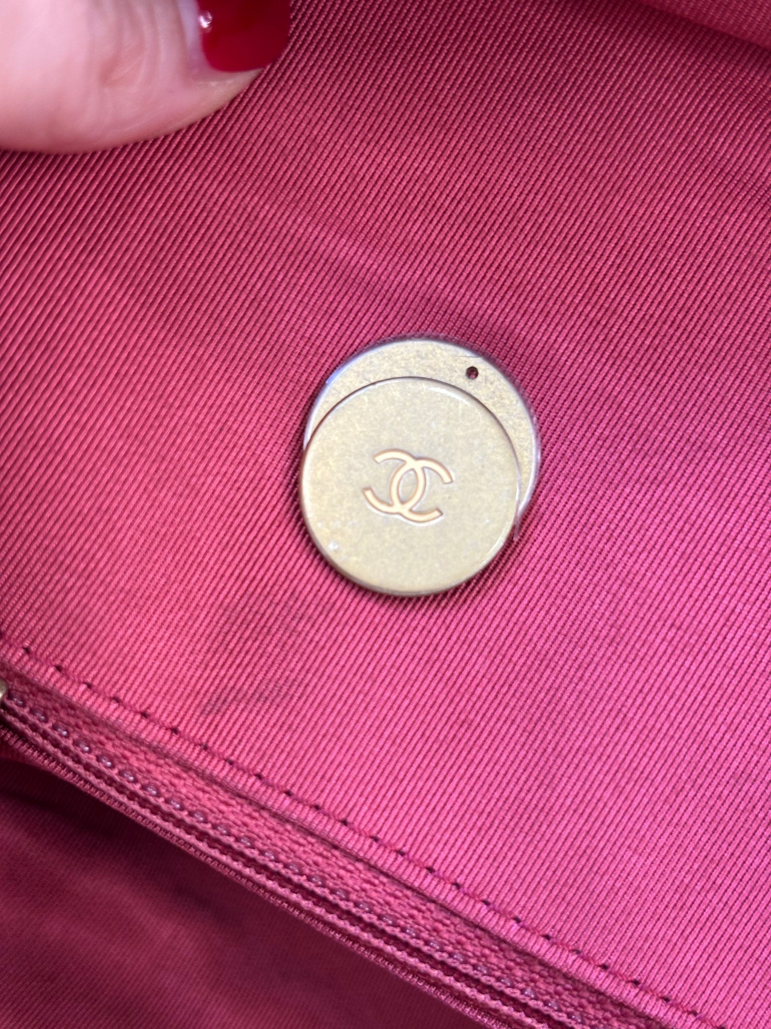 Chanel Hot Pink Calfskin Bowling Bag