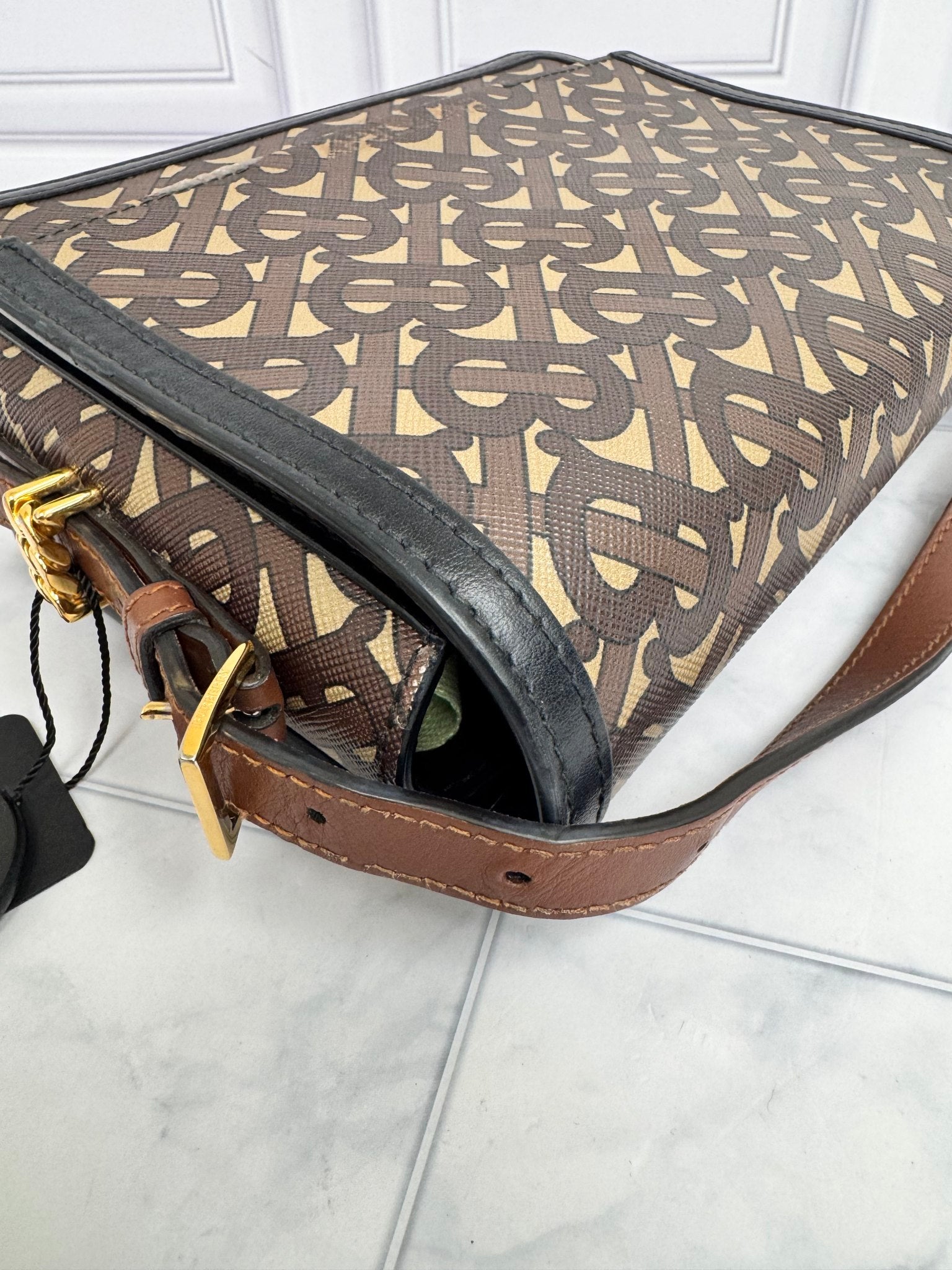 Burberry Brown TB Monogram Crossbody Bag