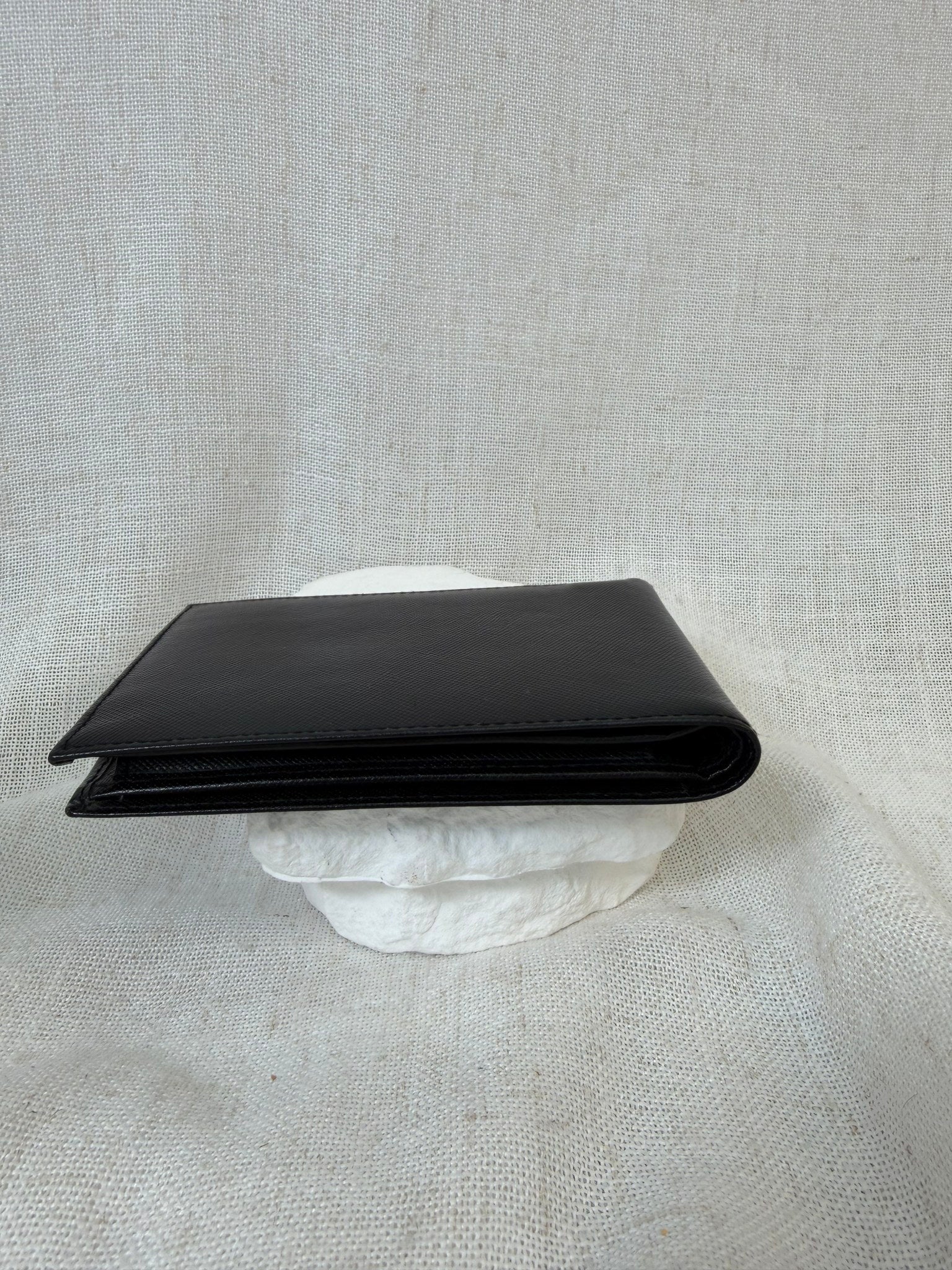 Prada Black Saffiano Leather Bifold Wallet