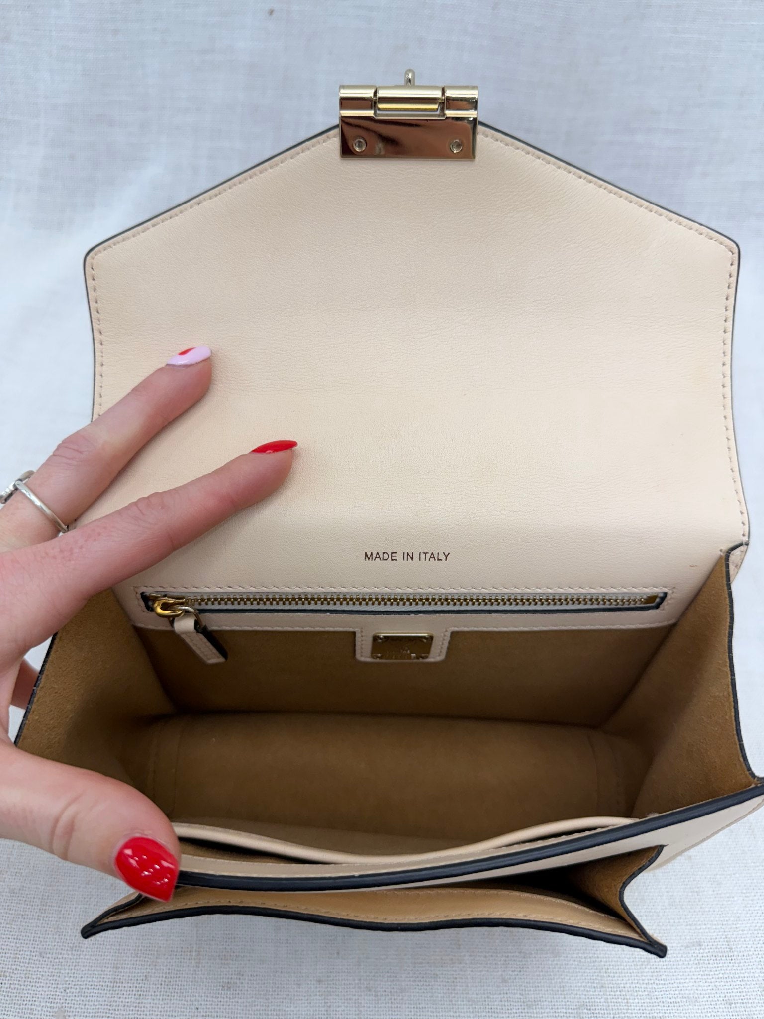 MCM Tricolor Leather Patricia Satchel 2way Bag