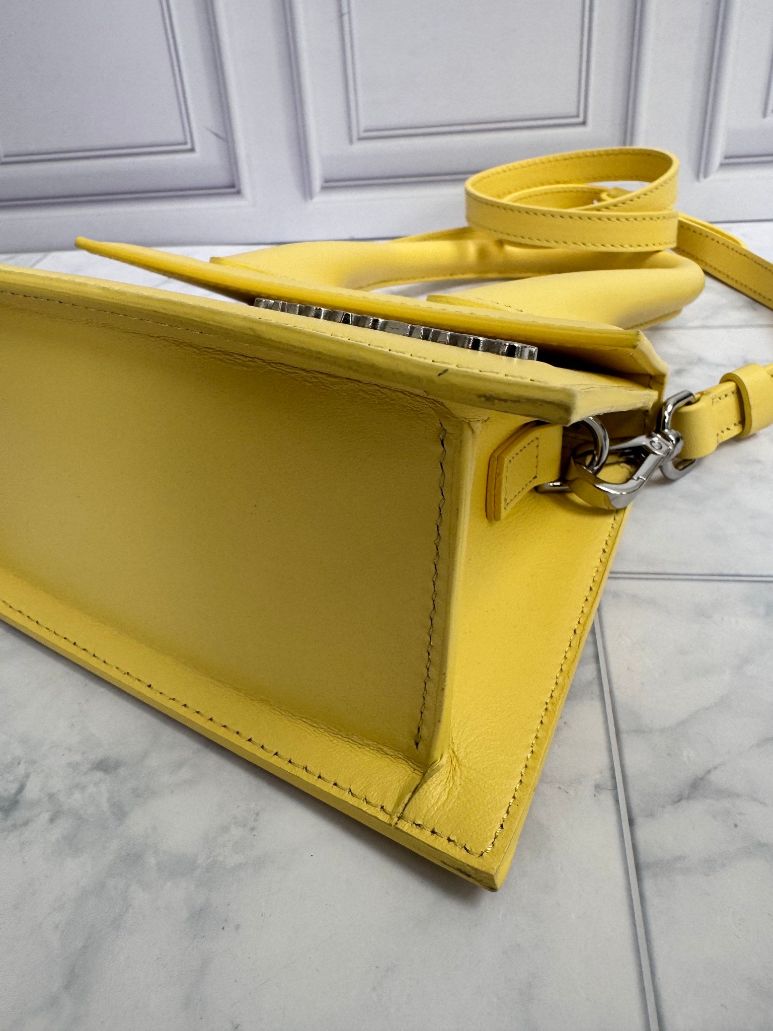 Jacquemus Yellow Leather Le Chiquito 2Way Bag