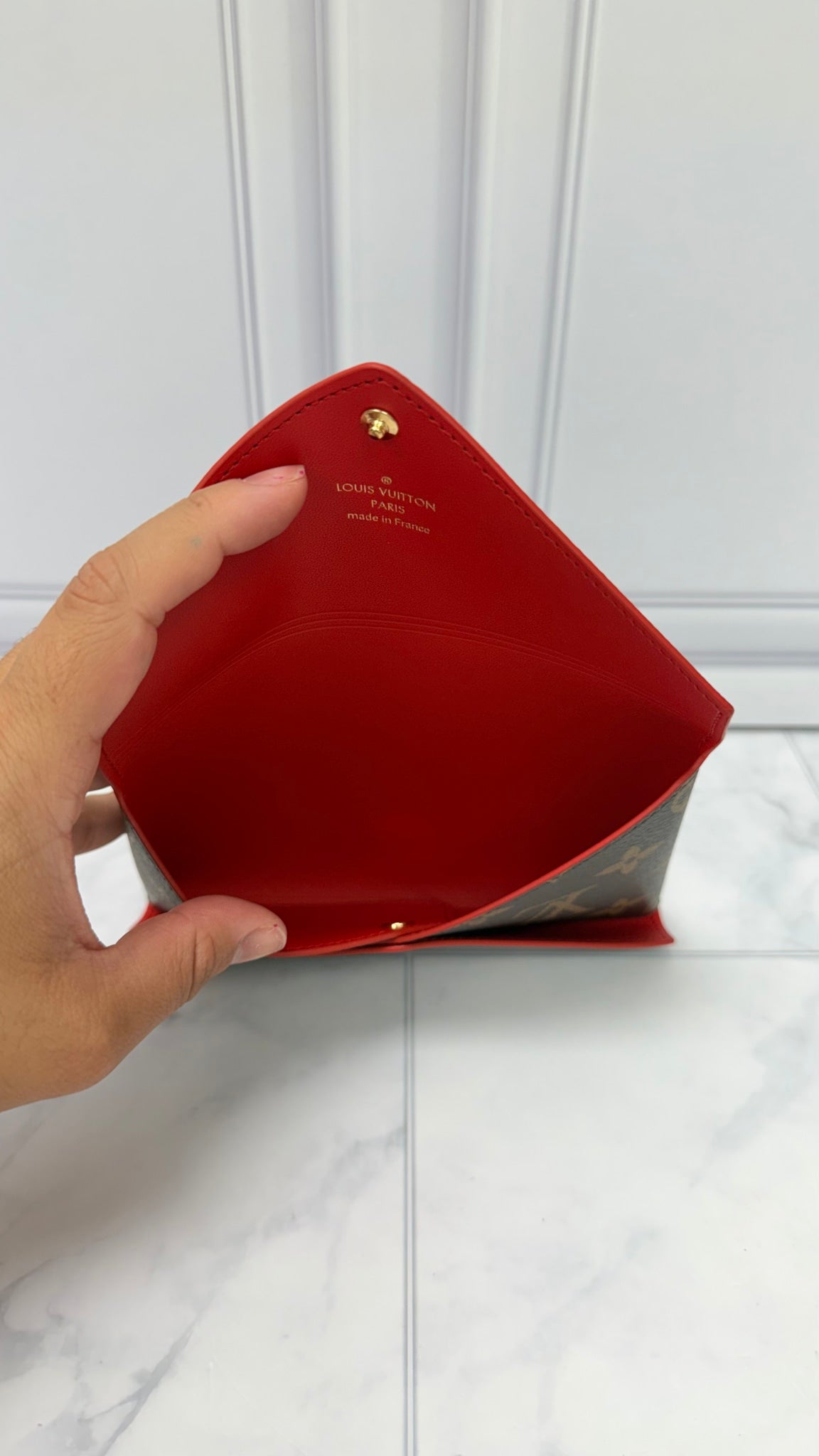 BRAND NEW - Louis Vuitton Monogram Red Kirigami Medium Pochette