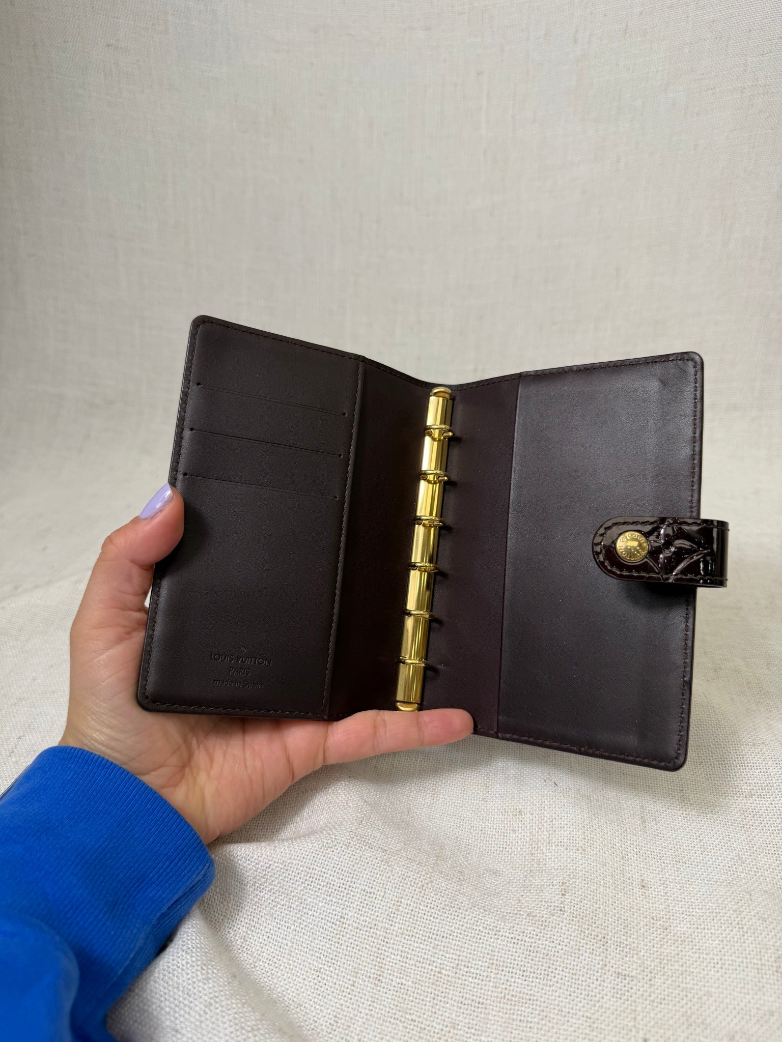 Louis Vuitton Amarante Vernis Passport Agenda PM